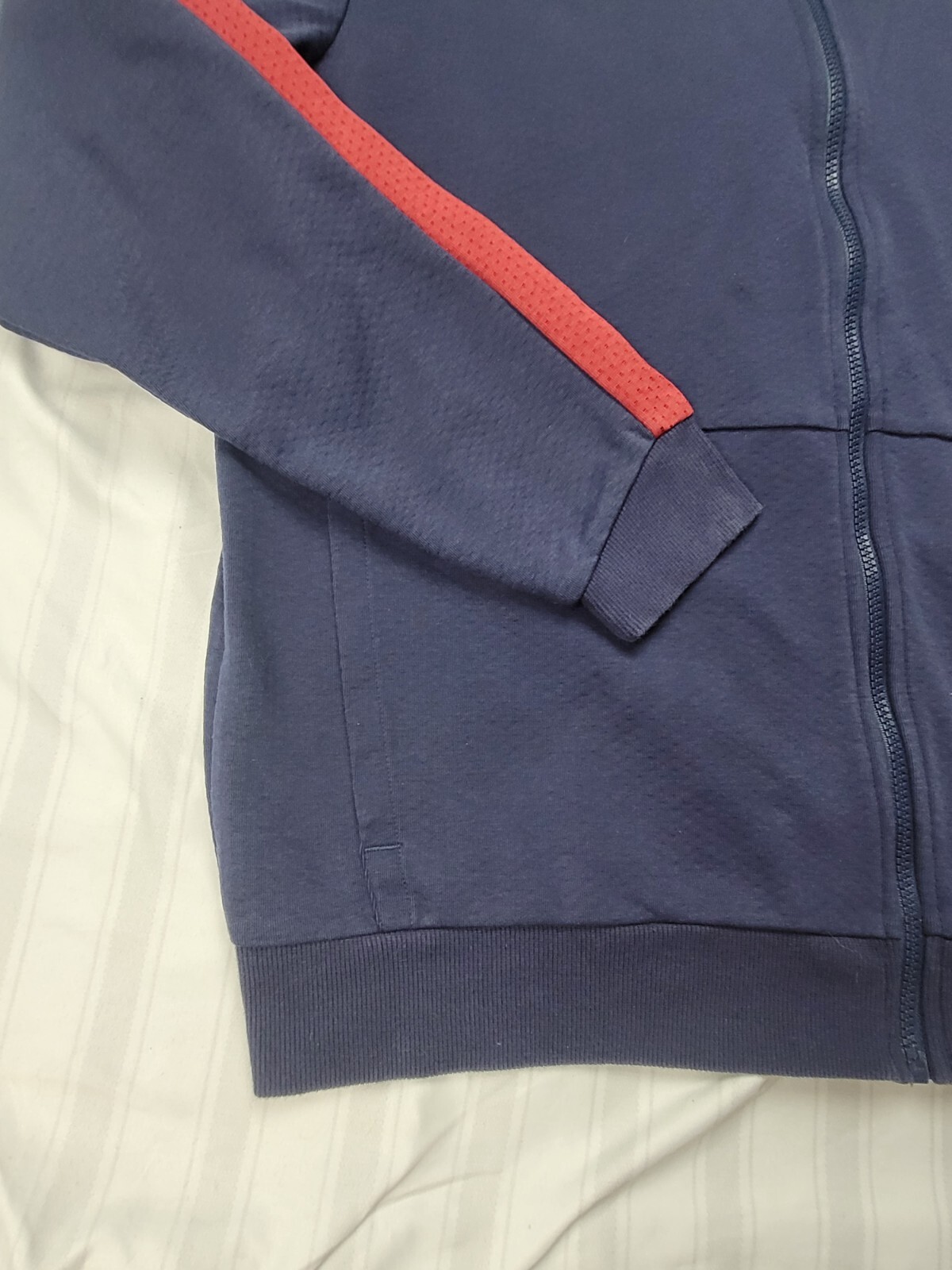 Puma Jacket Mens Size XL Blue SE Way 1 Crossfit Full Zip Running Gymwear