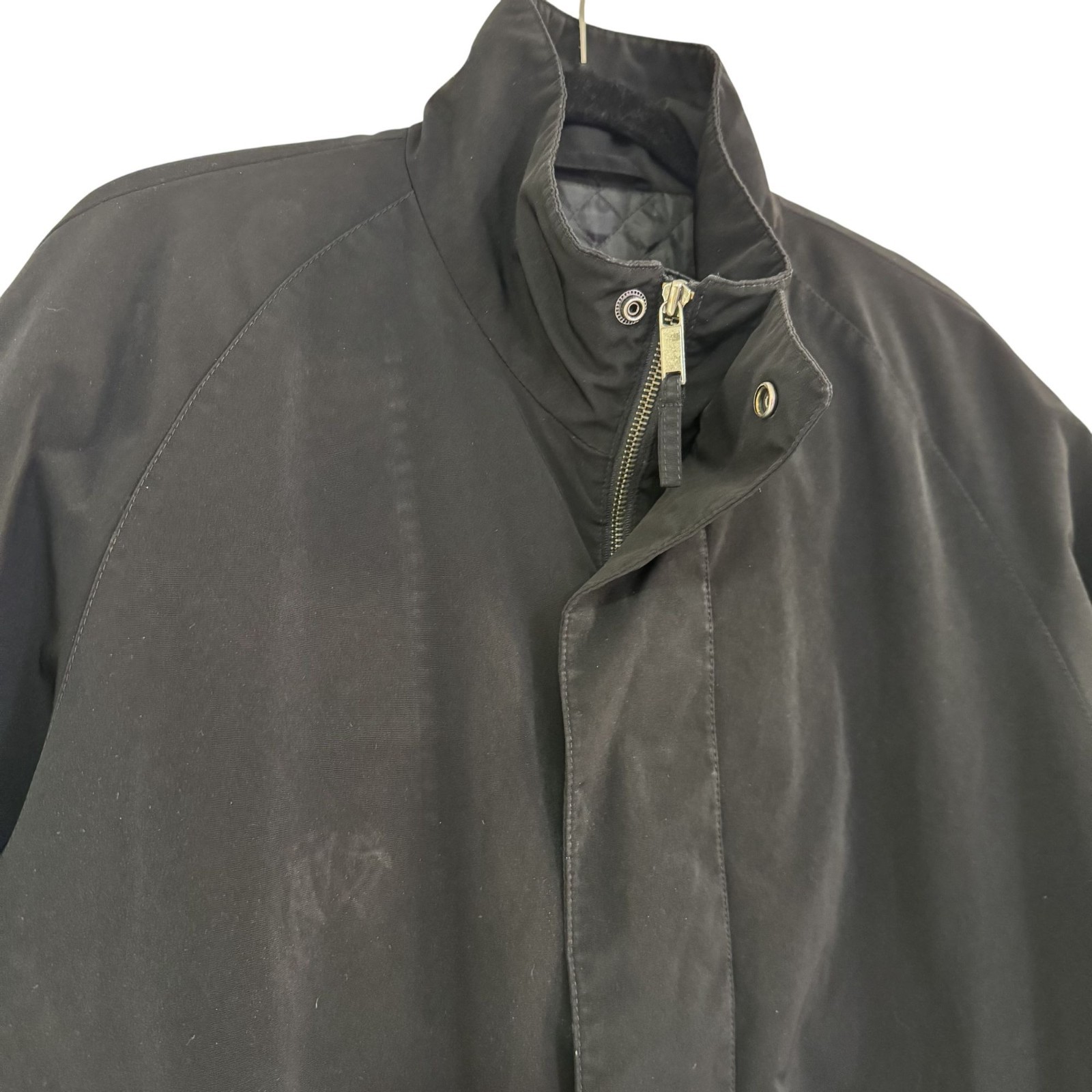 Axcess Men by Claiborne Black Quilted Lined Snap Button Zip Front Jacket Size M
