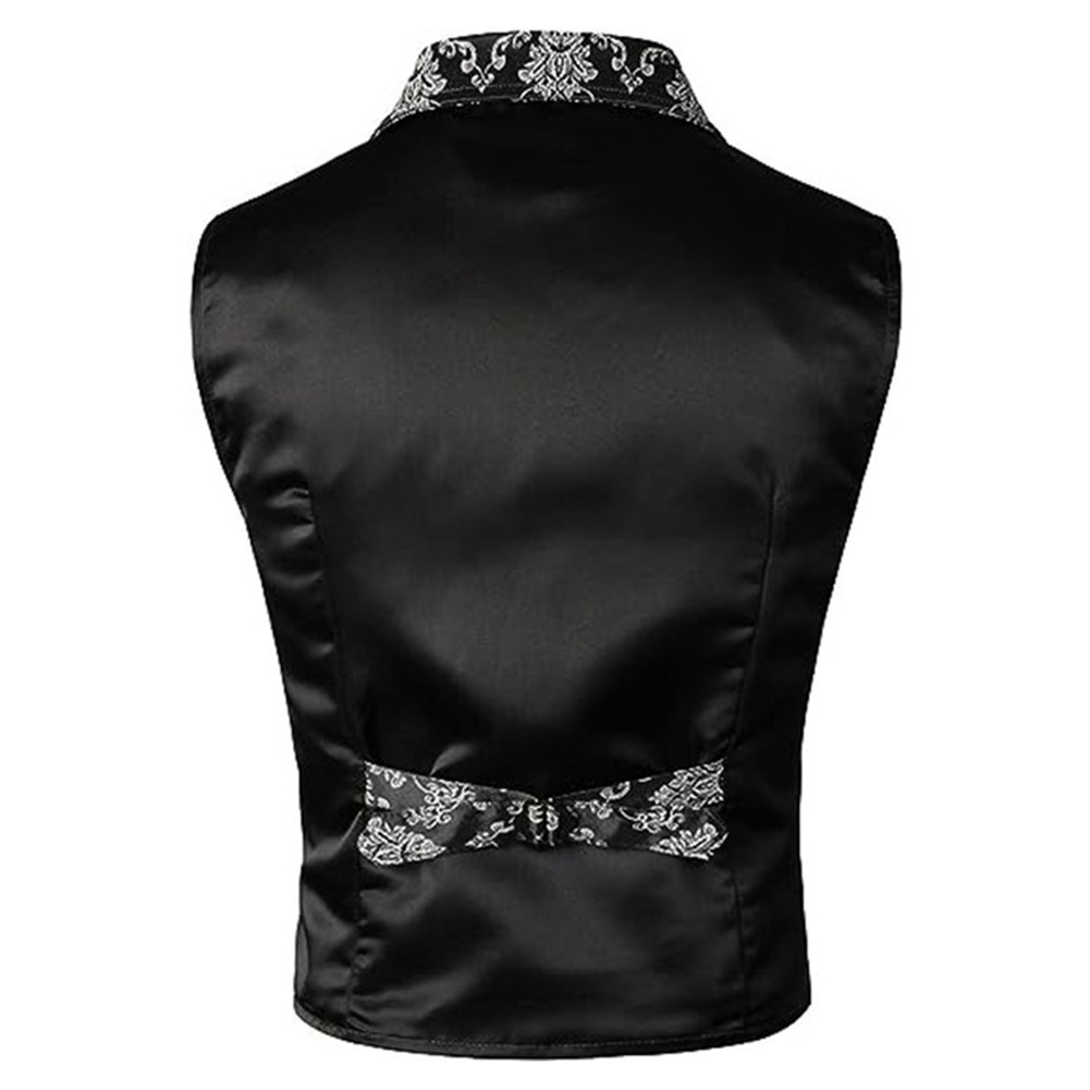 Casual Sleeveless Vest for Men Vintage Retro Steampunk Gothic Style Waistcoat