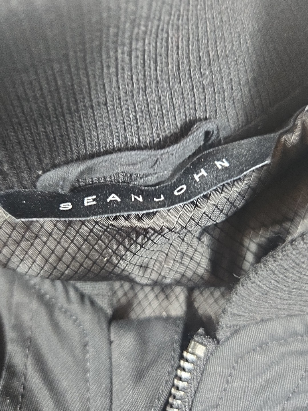 Sean John Mens 3XL Black/Grey Dry Clean Only Jacket