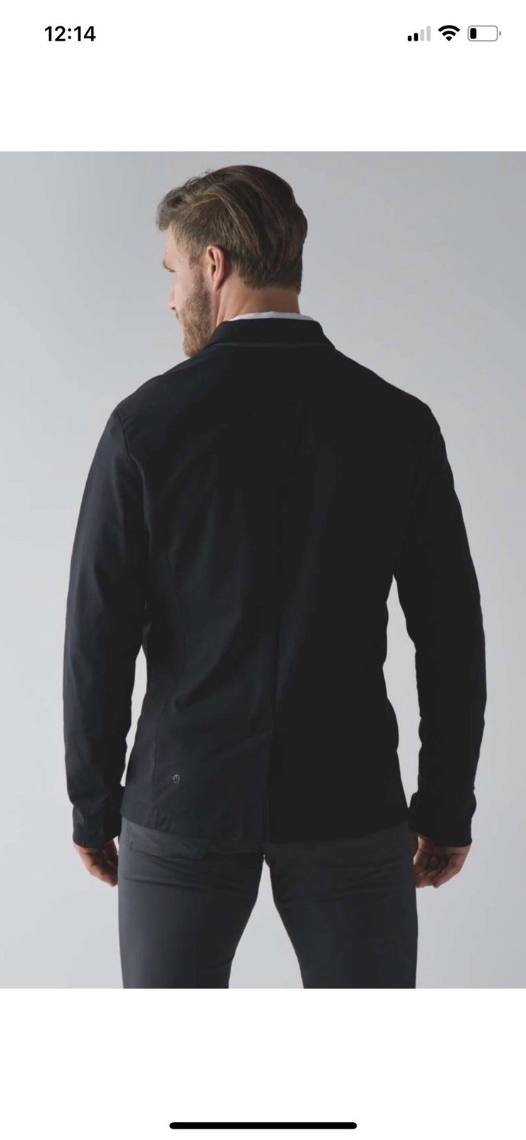 Lululemon NonStop Blazer Men M Black Technical Stretch Warpstreme $298 new