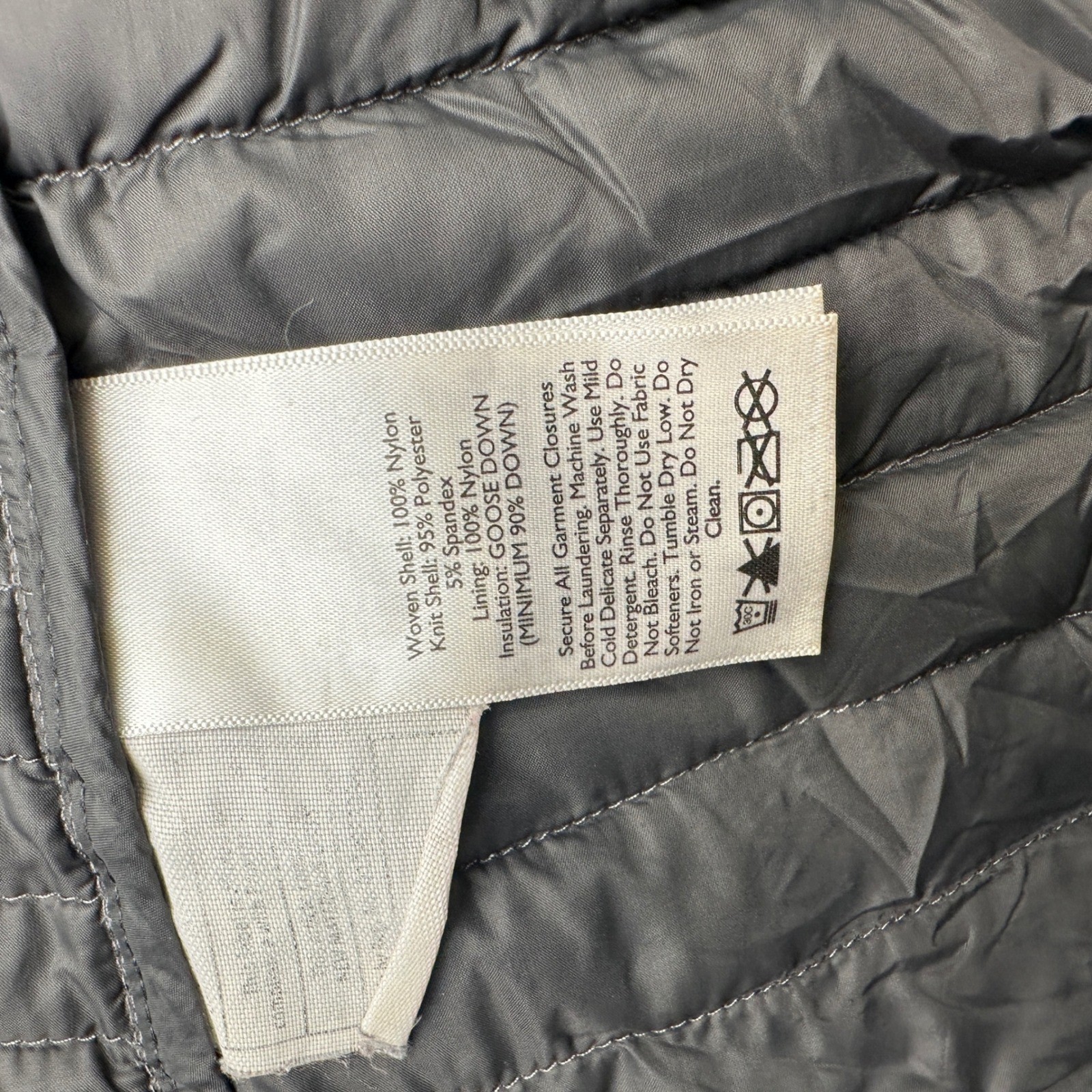 Eddie Bauer First Ascent Jacket Mens M Grey 800 Fill Power Down Hooded Puffer
