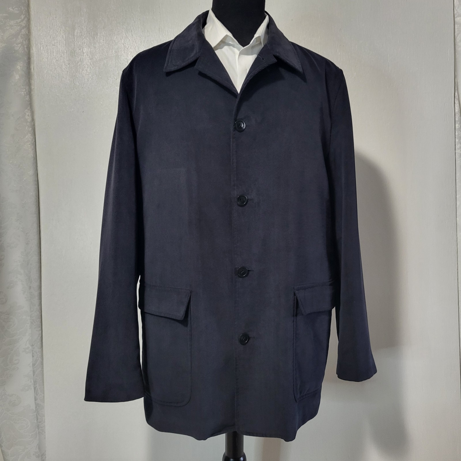 Ermenegildo Zegna Men’s Luxury Sport Coat Jacket Made in Italy Sz XXL/56 Black