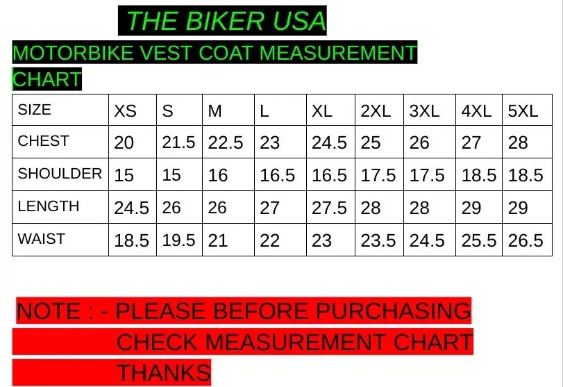 Mens Genuine Leather 10 Pockets Styl Motorcycle Biker Vest ANARCHY Black SOA BLK