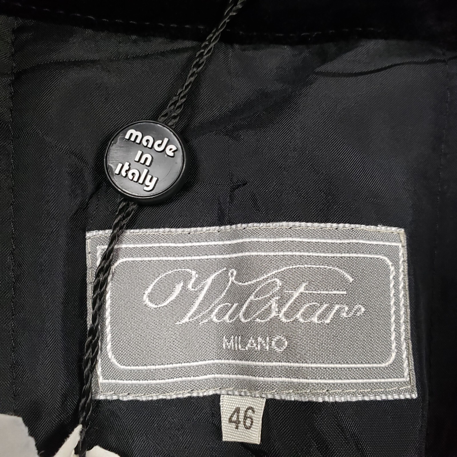 Valstar Milano Coat Mens size 46 Black Suede Vintage Classic Long Jacket
