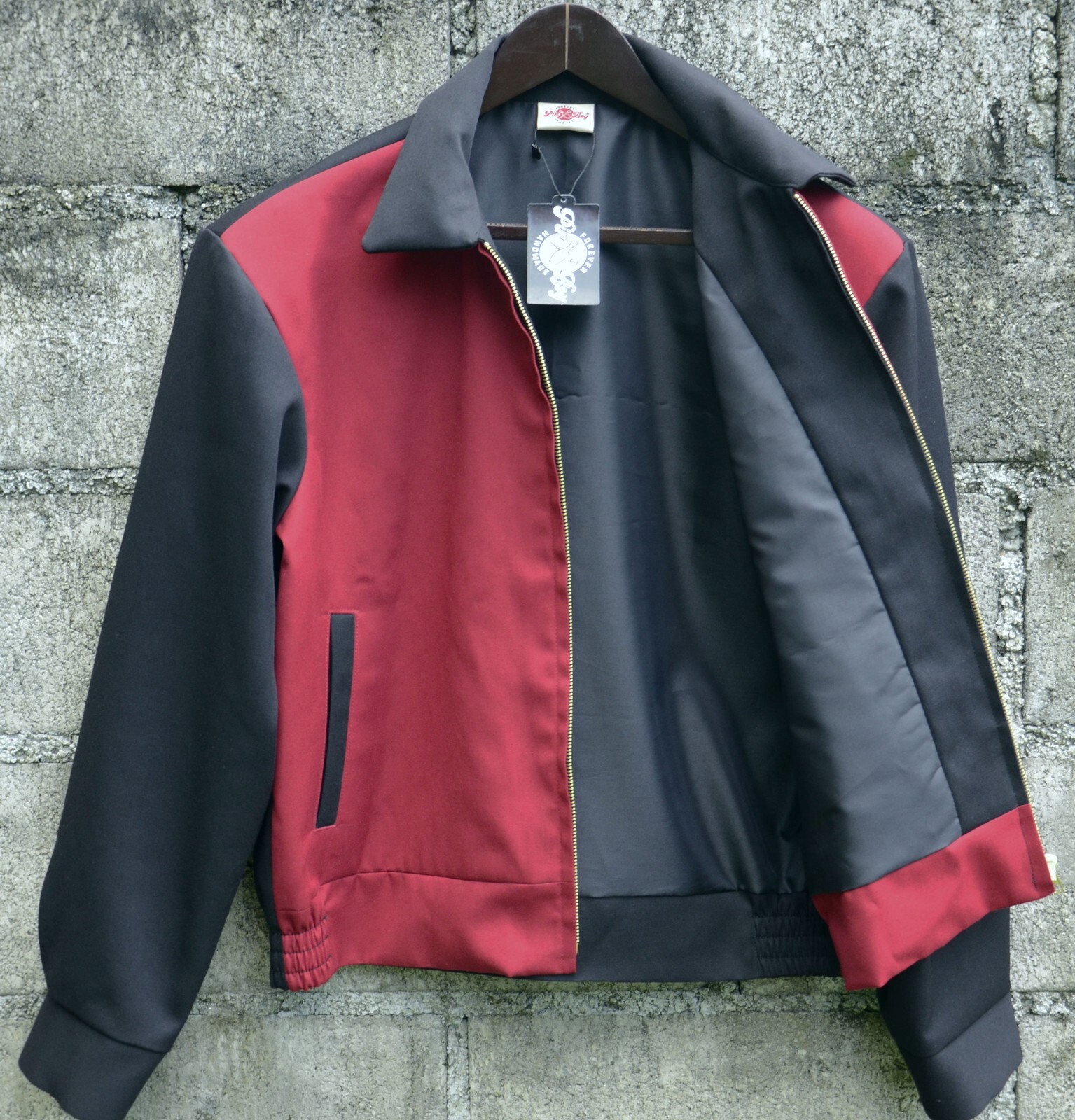 S-XL new Handmade vintage gabardine ricky sports jacket Retro Jacke Dean 1950’s