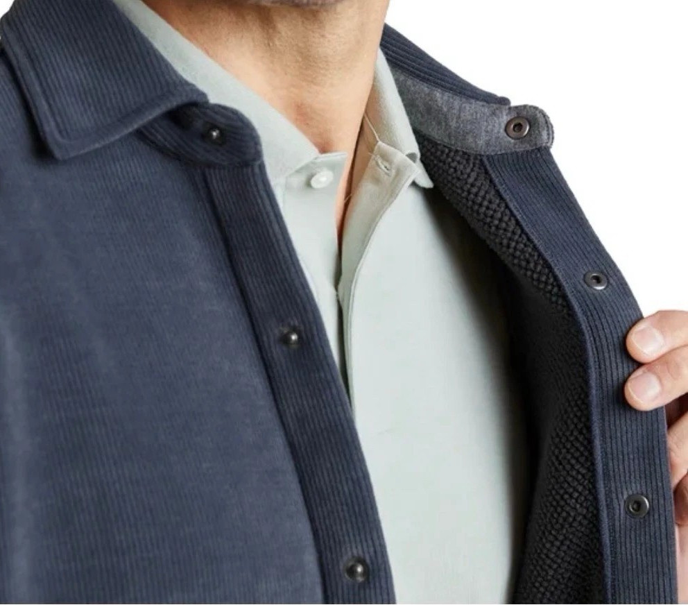 Copper & Oak Men’s Side Pocket Comfort Stretch Jacket, Gray, Size S