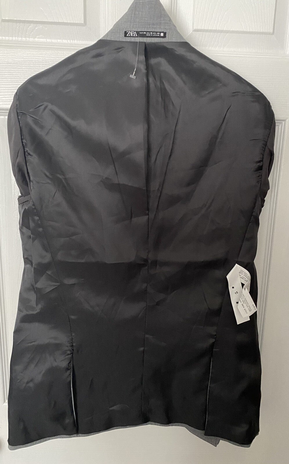 NWT ZARA Sport Jacket Blazer 2Vent Size US 36 EUR 46 Gray