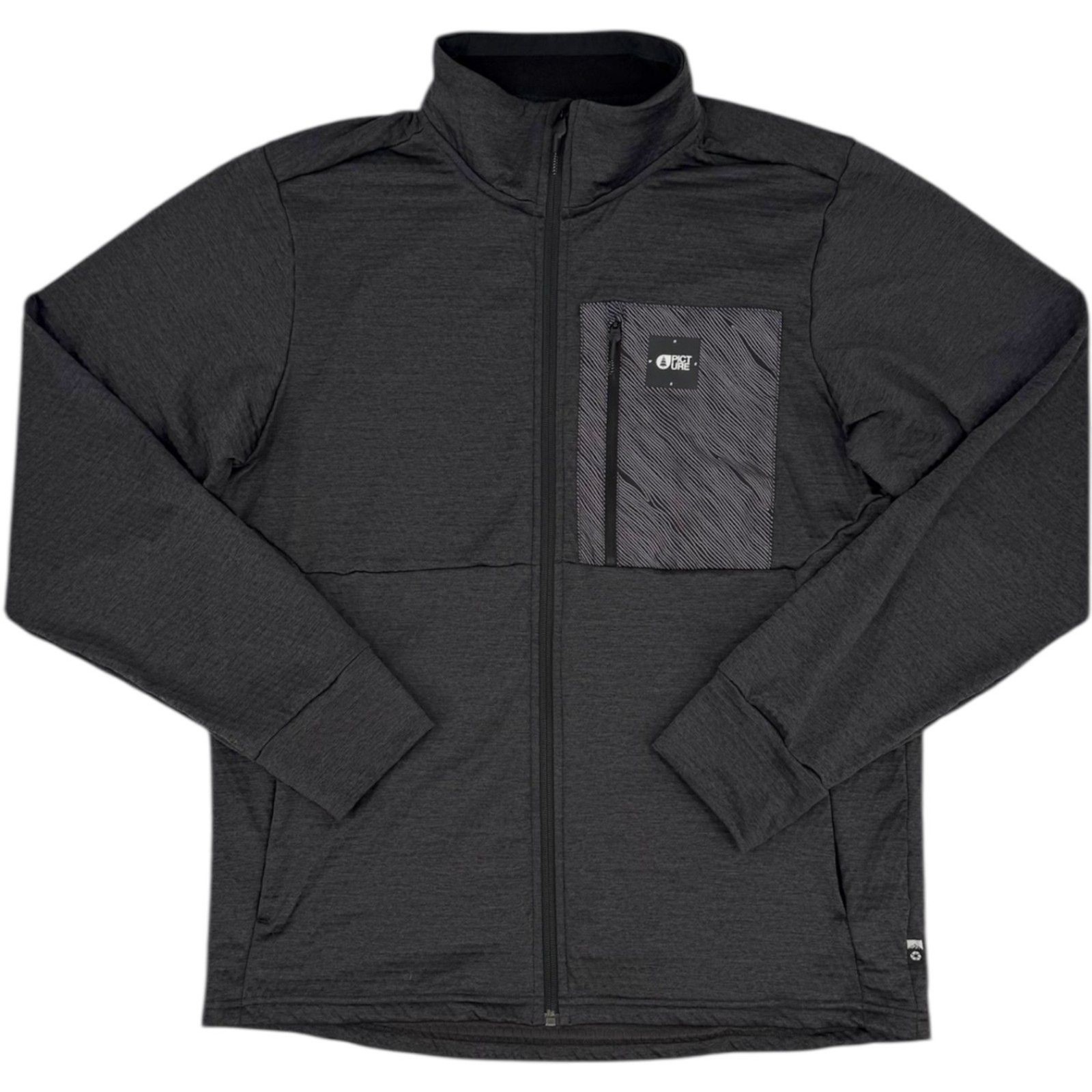 Picture Organic Men’s Pauly LT Grid Jacket Charcoal Gray Large