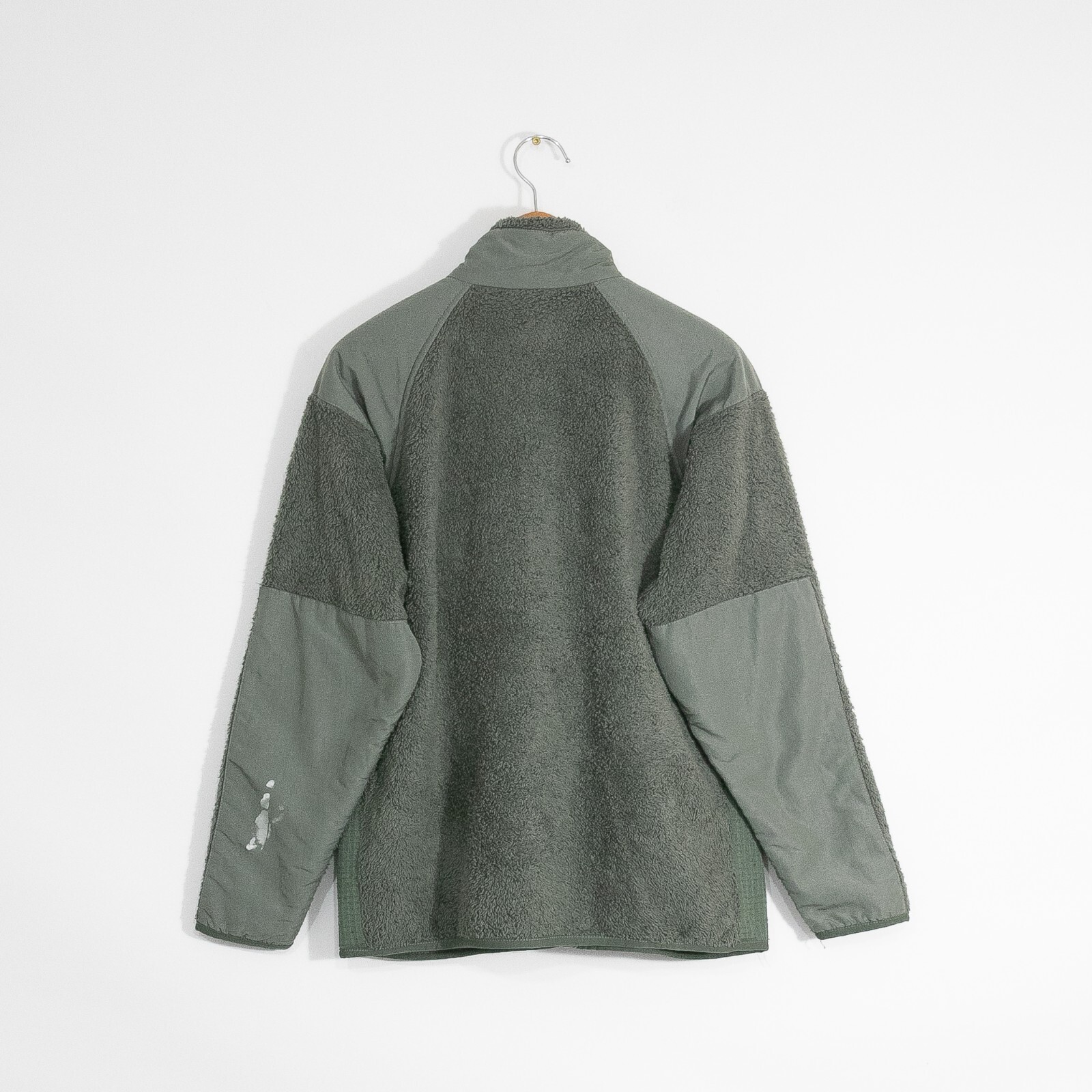 US Army Cold Weather Jacket Fleece Mens Medium Green Military Distressed Surplus