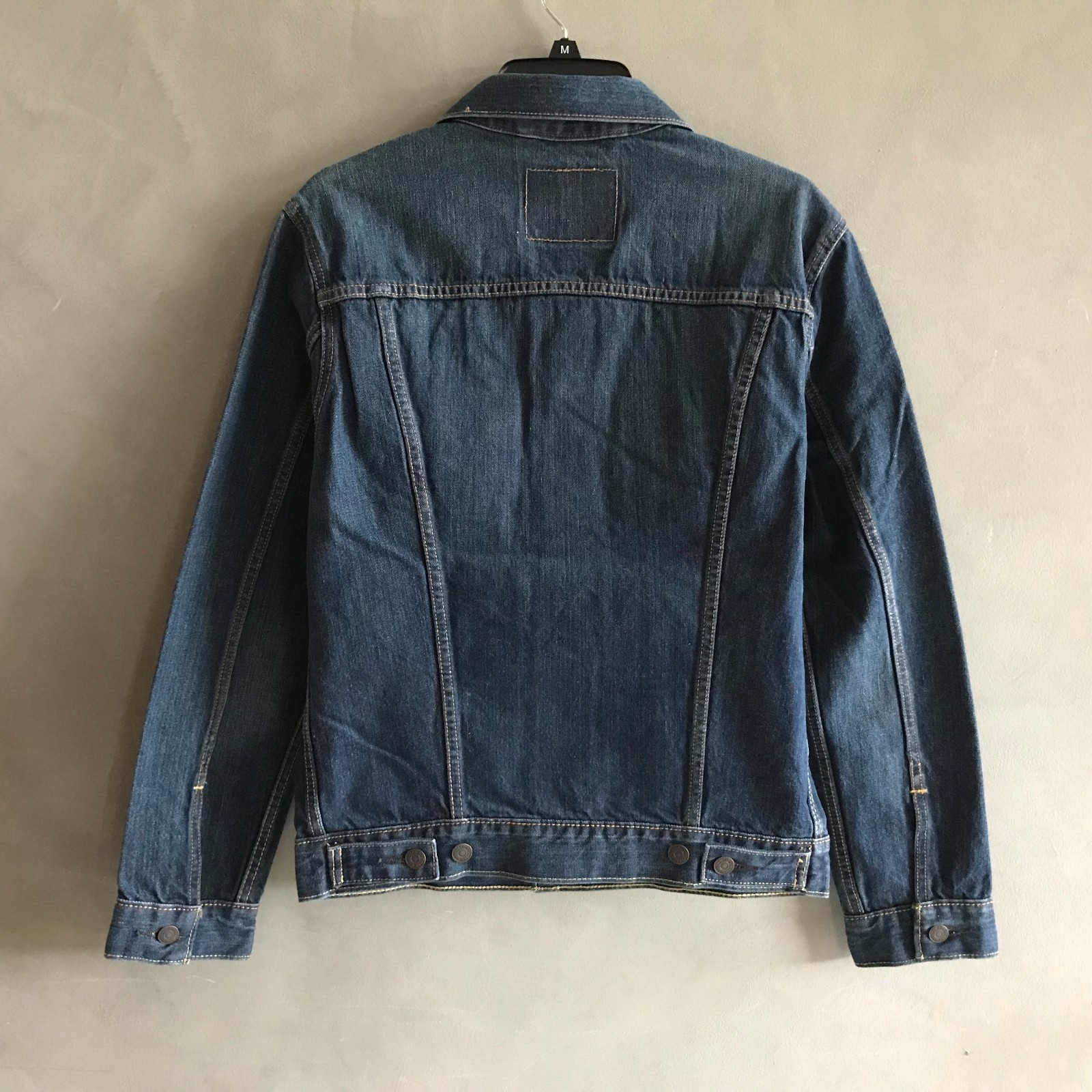 Levi’s Men’s Full Button All Cotton Denim Jean Original Trucker Jacket Size S