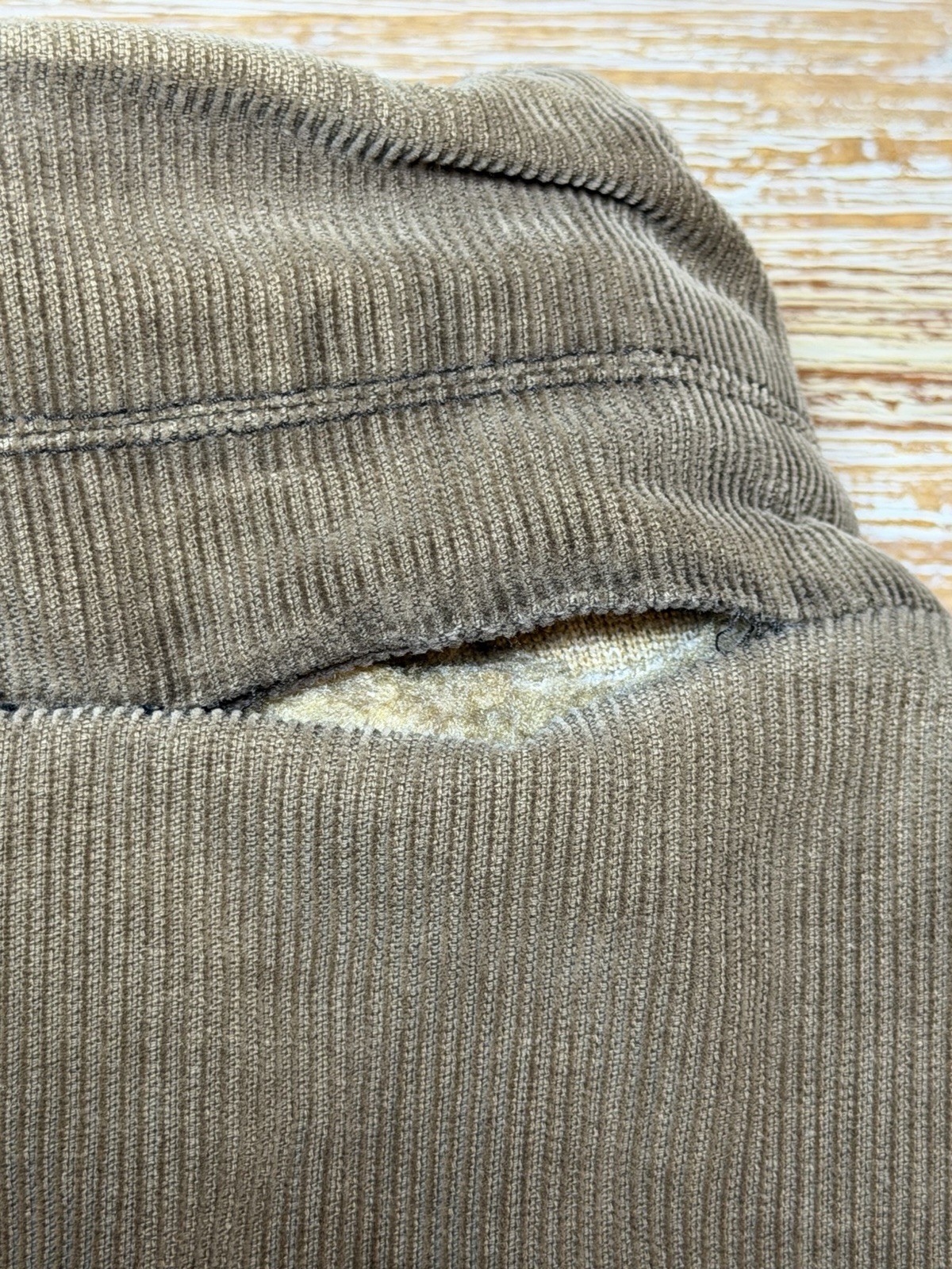 Abercrombie And Fitch Corduroy Jacket Sherpa Lined Size L Vintage Y2K