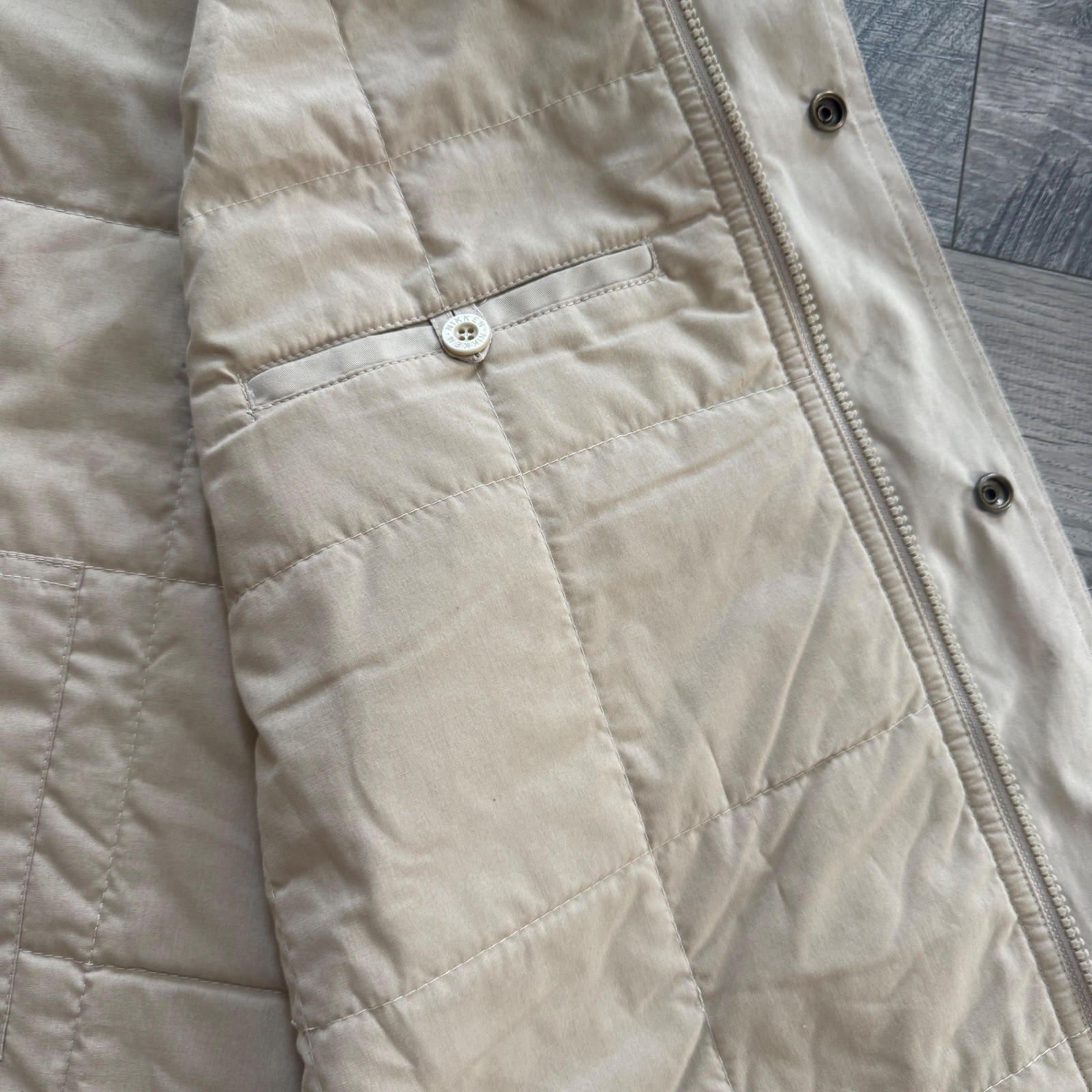 Vintage Nikken Vest Mens M Quilted Full Zip Snap Insulated Outdoor Hunting USA