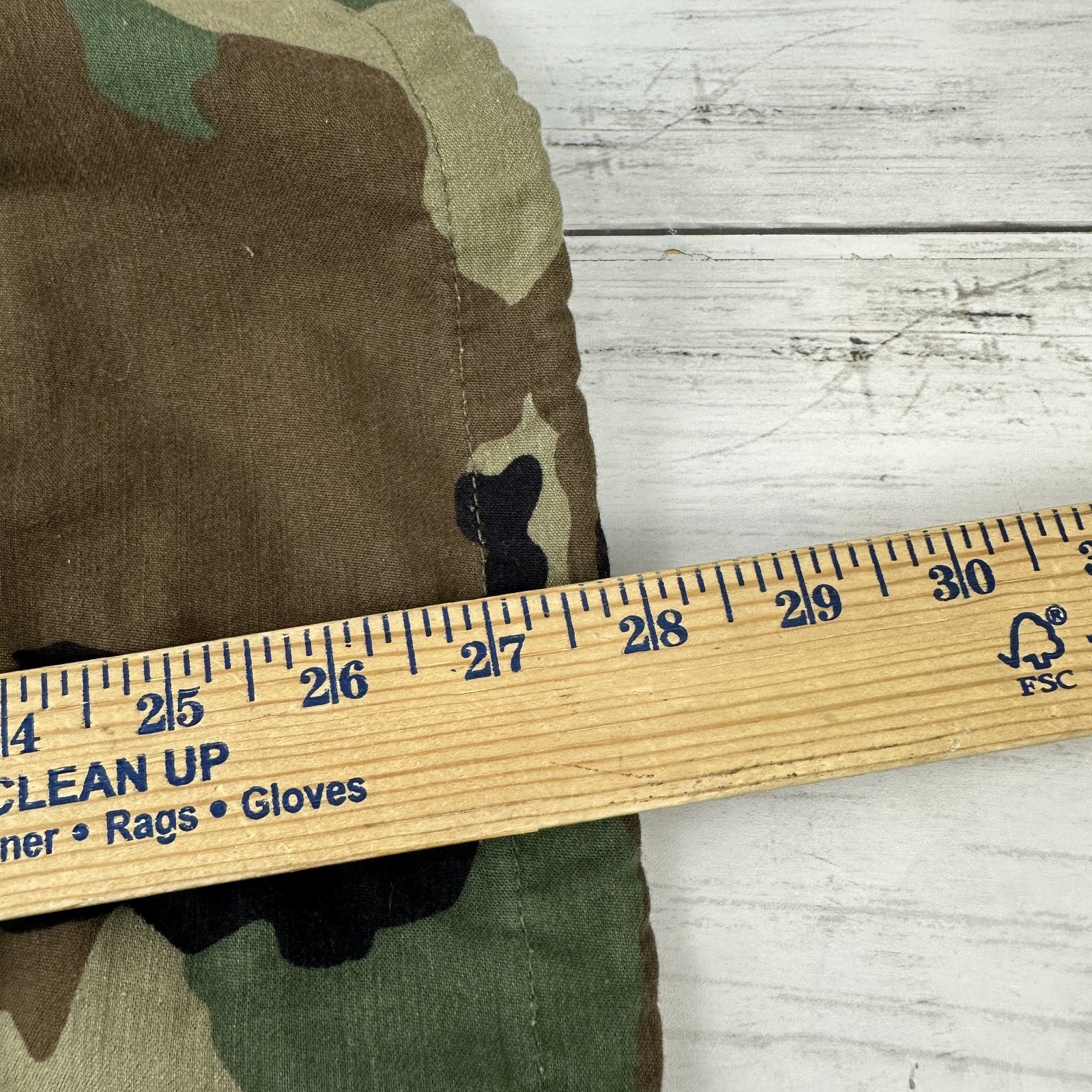 US Military Cold Weather Field Coat Jacket Men Small Short Green Camo Hooded