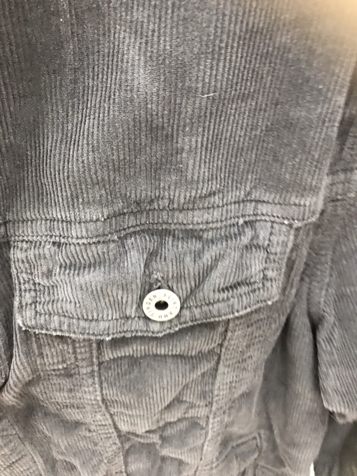 Huckberry Flint And Tinder Black Trucker Jacket Adult Large Made In USA
