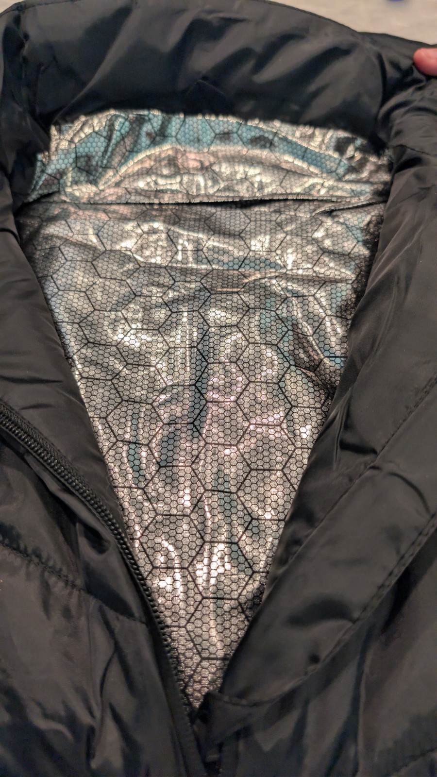 MultiZone Heated Vest 3XL Black USB Electric Thermal Honeycomb Silver Lining New