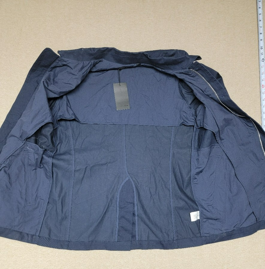 NWT~FIVE FOUR~ Men’s M Coat Dillion Navy Blue Button and/or Zip 100% Cotton New
