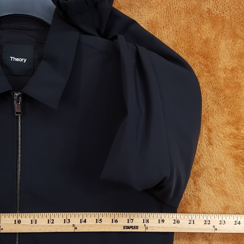 THEORY Jacket Mens XS Black Zip Up All Season BRODY Precision Ponte $425