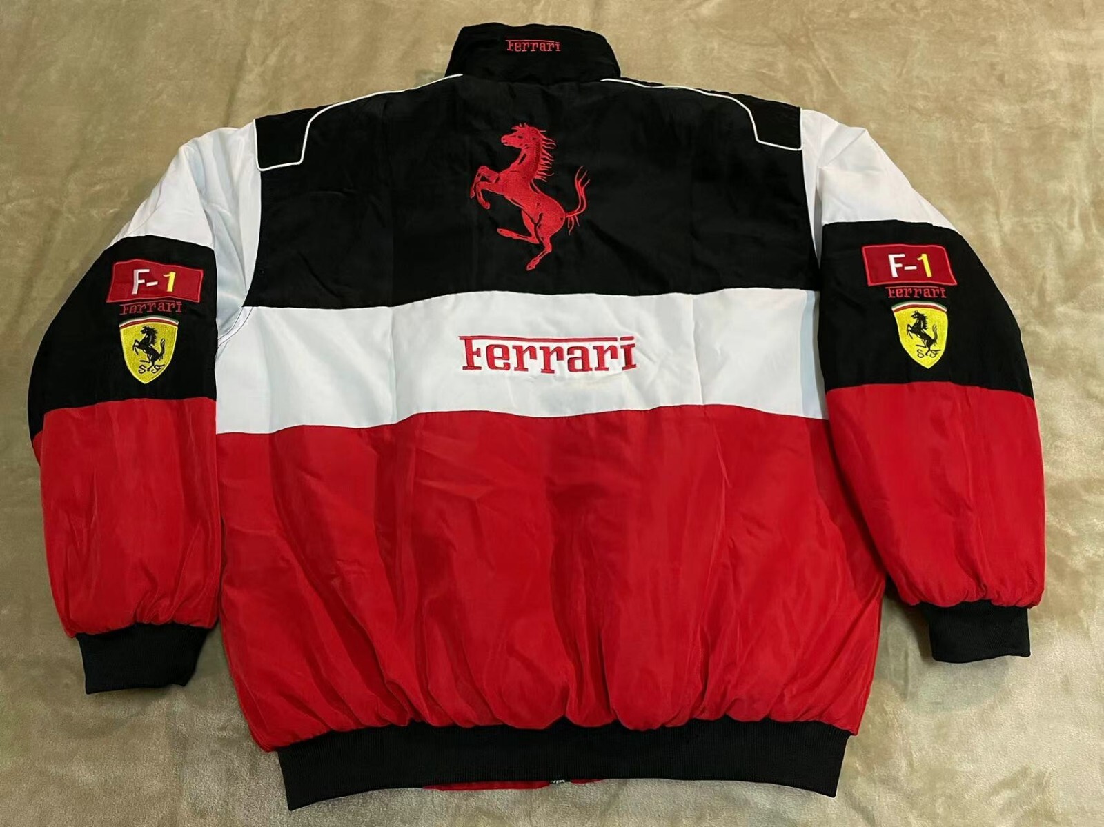 Formula One F-1 Sports Costume Warm Winter Ferrari Motorcycle Jacket Racing Team