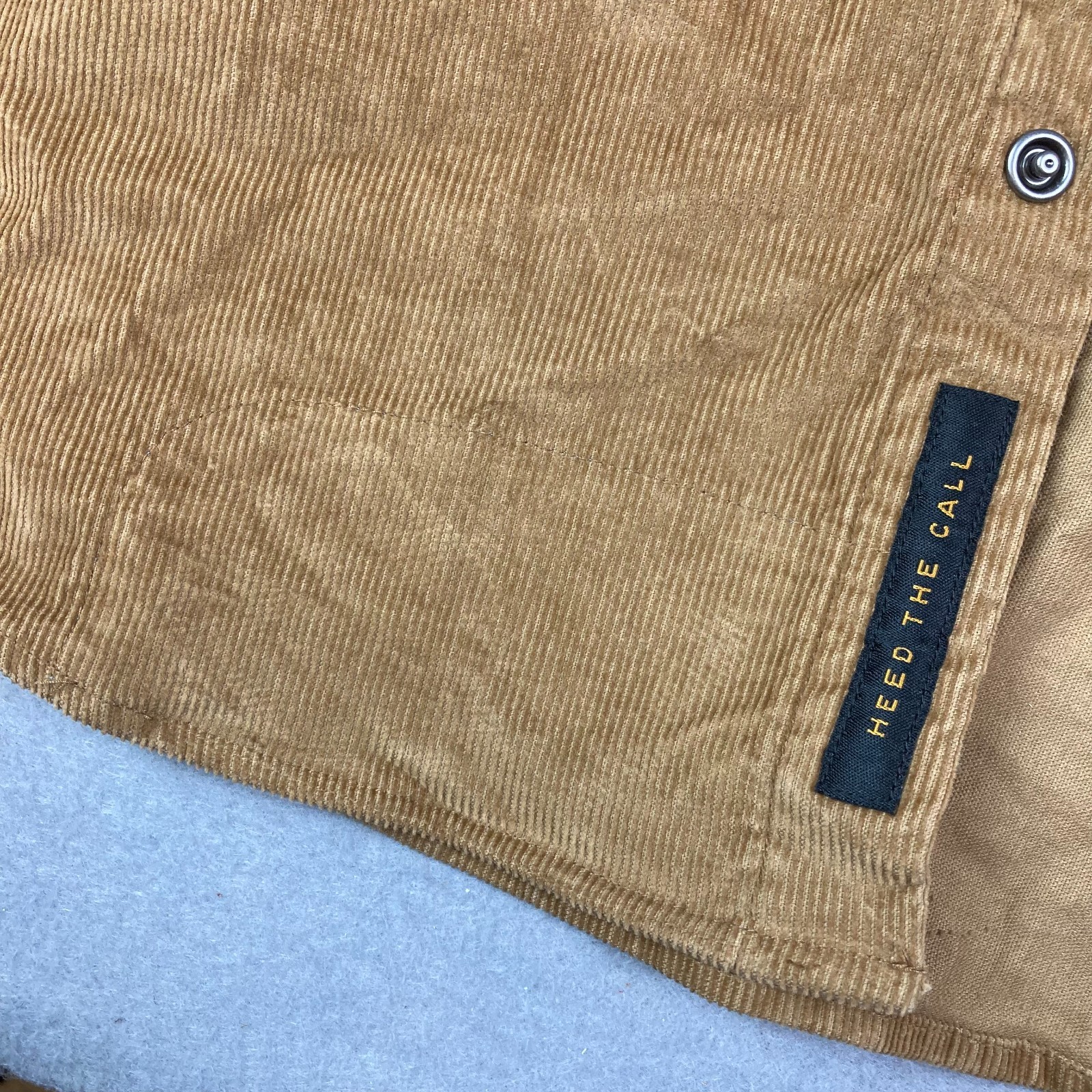 Howler Brothers Banning Corduroy Snap Shirt Mens XL Duck Brown Tan Western NWT