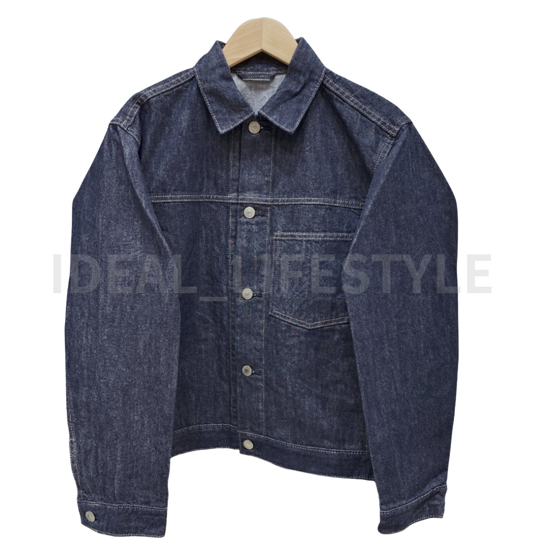 UNIQLO Denim Trucker Jacket S M L XL XXL 3XL 4XL Black Olive Navy 488726 Men NWT