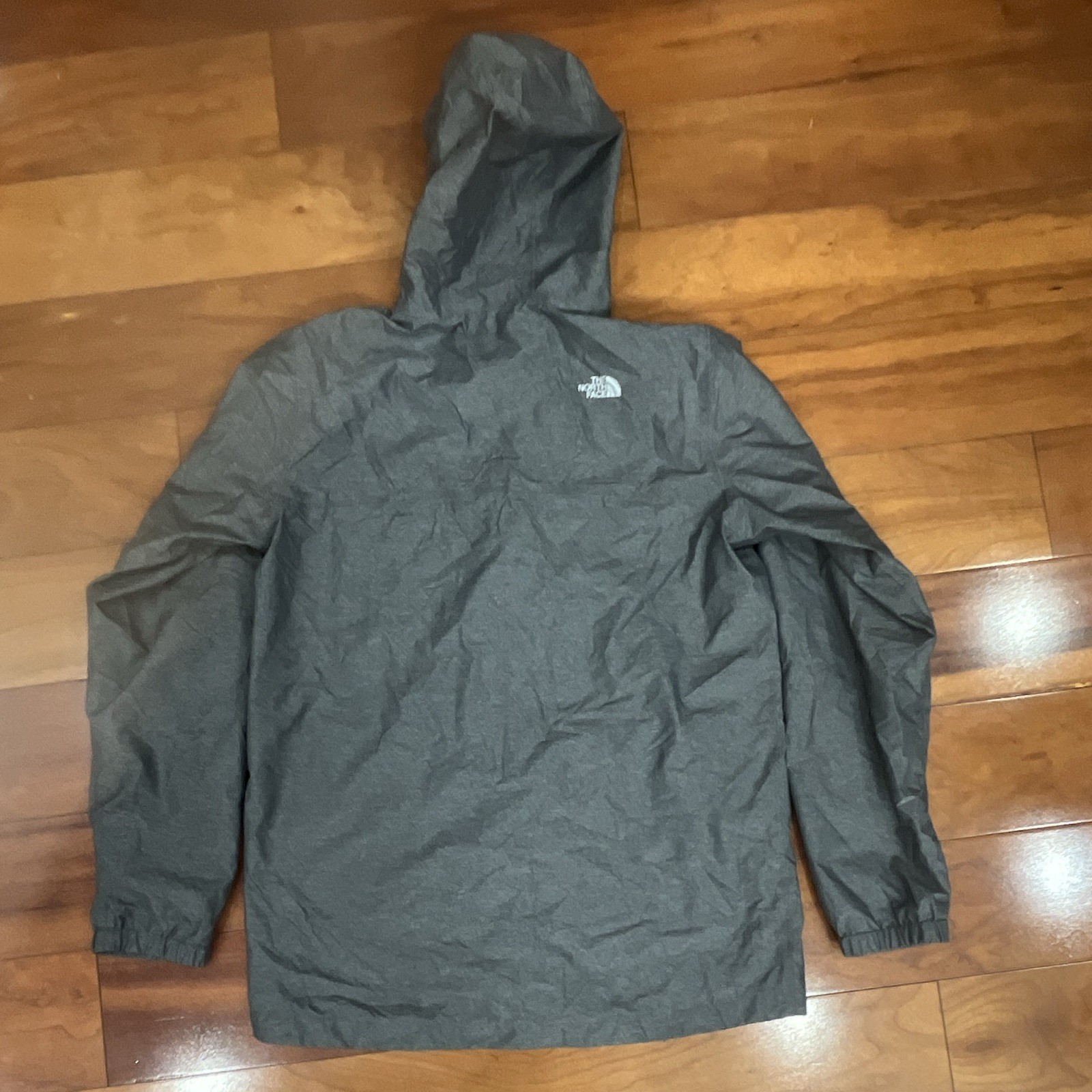 The North Face Men’s Gray Hooded Full Zip Jacket w/ Pockets Mid-Length XL