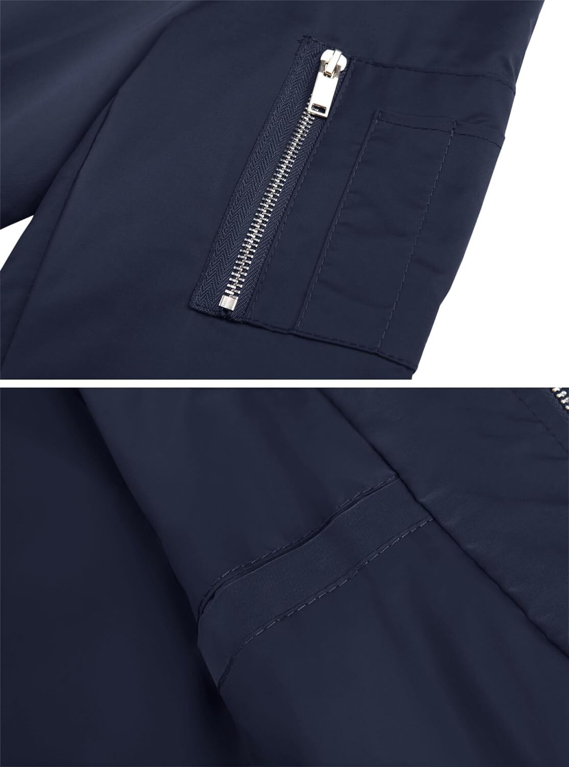 Men’s Bomber Jackets Lightweight Water Resistant Full Zipper Casual Windbreaker