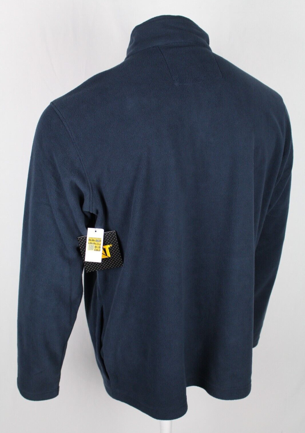 CAT Caterpillar Men’s Fleece Jacket Full Zip Microfleece Eclipse 1030009 Pockets