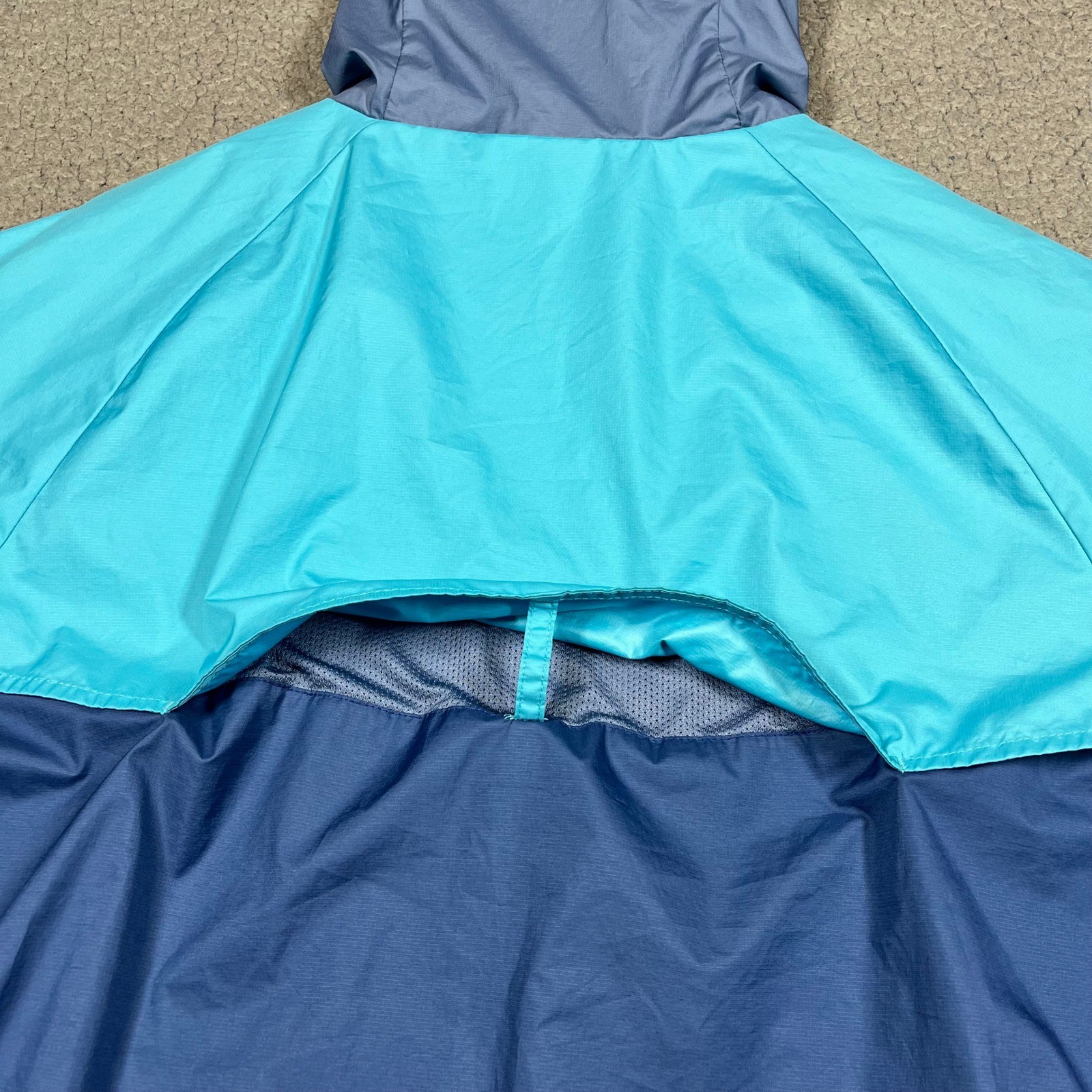 Nike Windrunner Hooded Windbreaker Jacket Blue Teal 727324-404 Mens Large