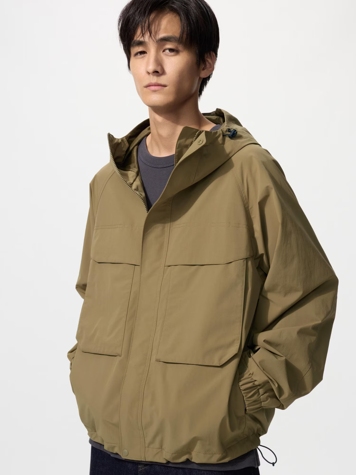 UNIQLO Windproof Parka XS-4XL Men Hooded Water Repellent 2 Colors 478231 NWT