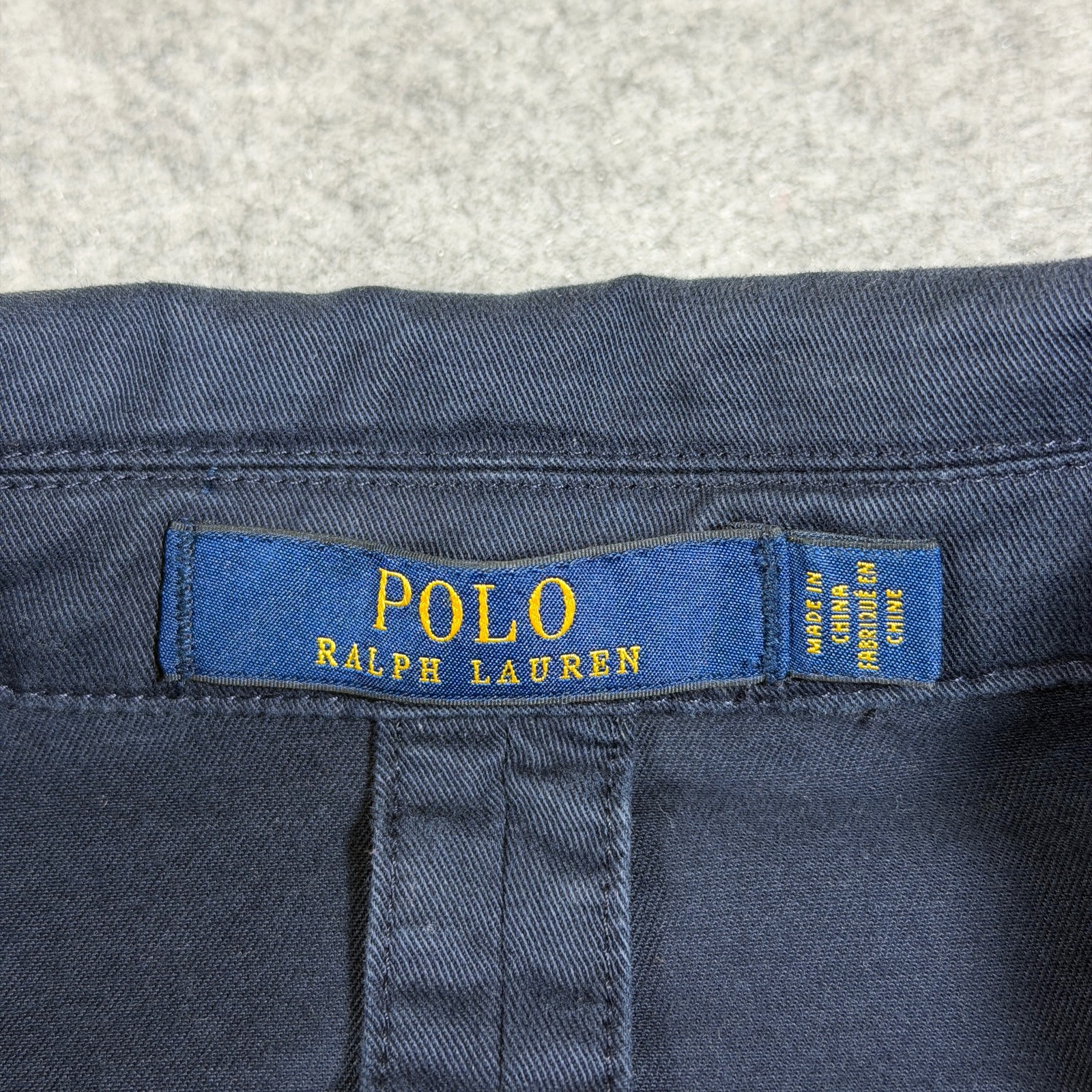 Polo Ralph Lauren Sport Coat Mens XXL Navy Two Button Notch Lapel Cotton Blazer