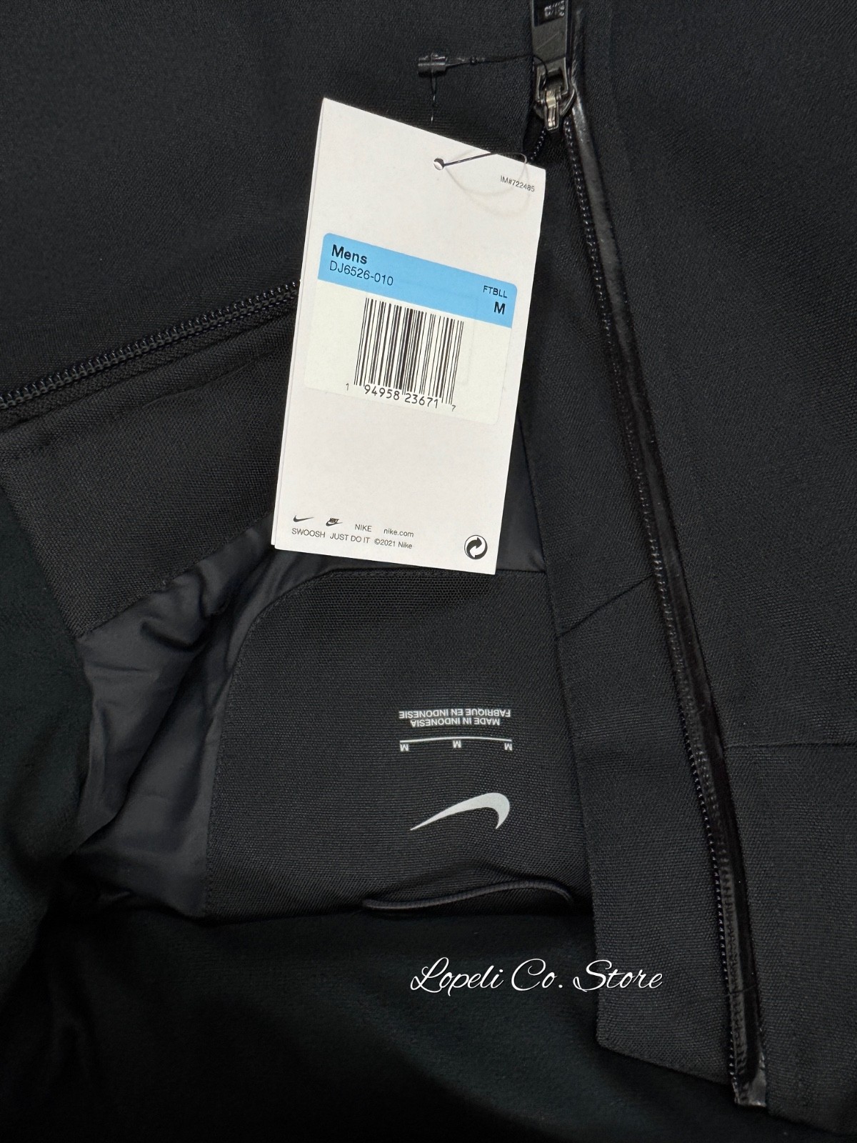 Nike 550 Black Parka Jacket Down Filled Storm Fit Hooded DJ6526-010 Medium