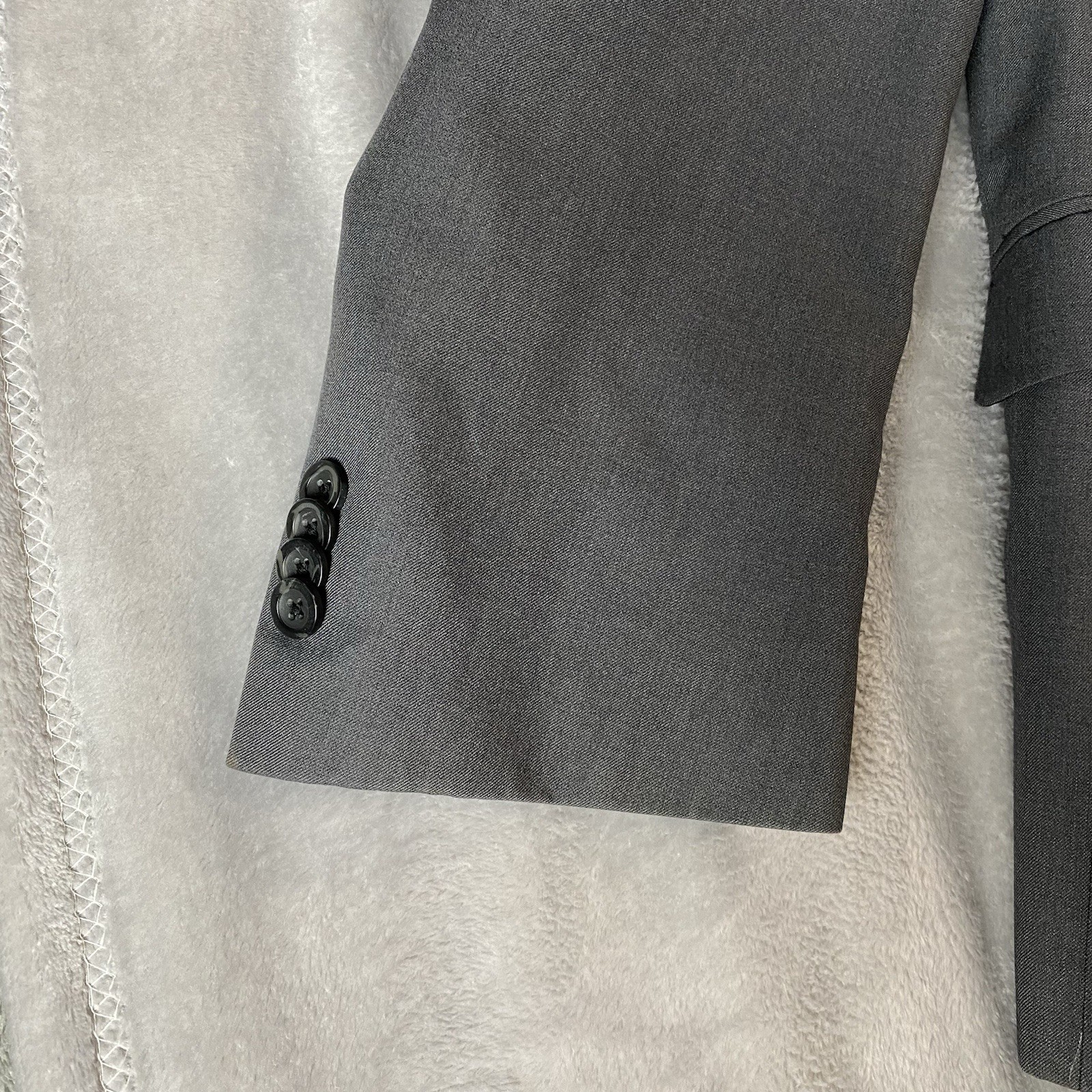 Kenneth Cole Reaction Business Casual Size 46 R Regular Gray Suit Jacket Blazer