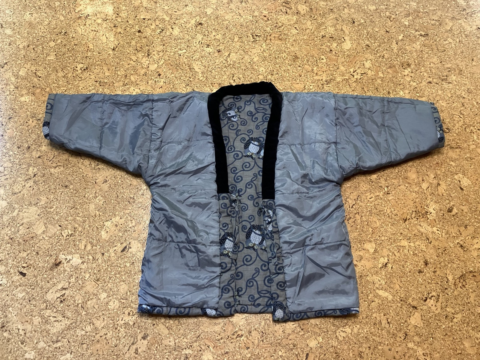 Vintage GIANNI VALENTINO Japan Hanten Jacket Owls Pattern Men’s Large-US Seller