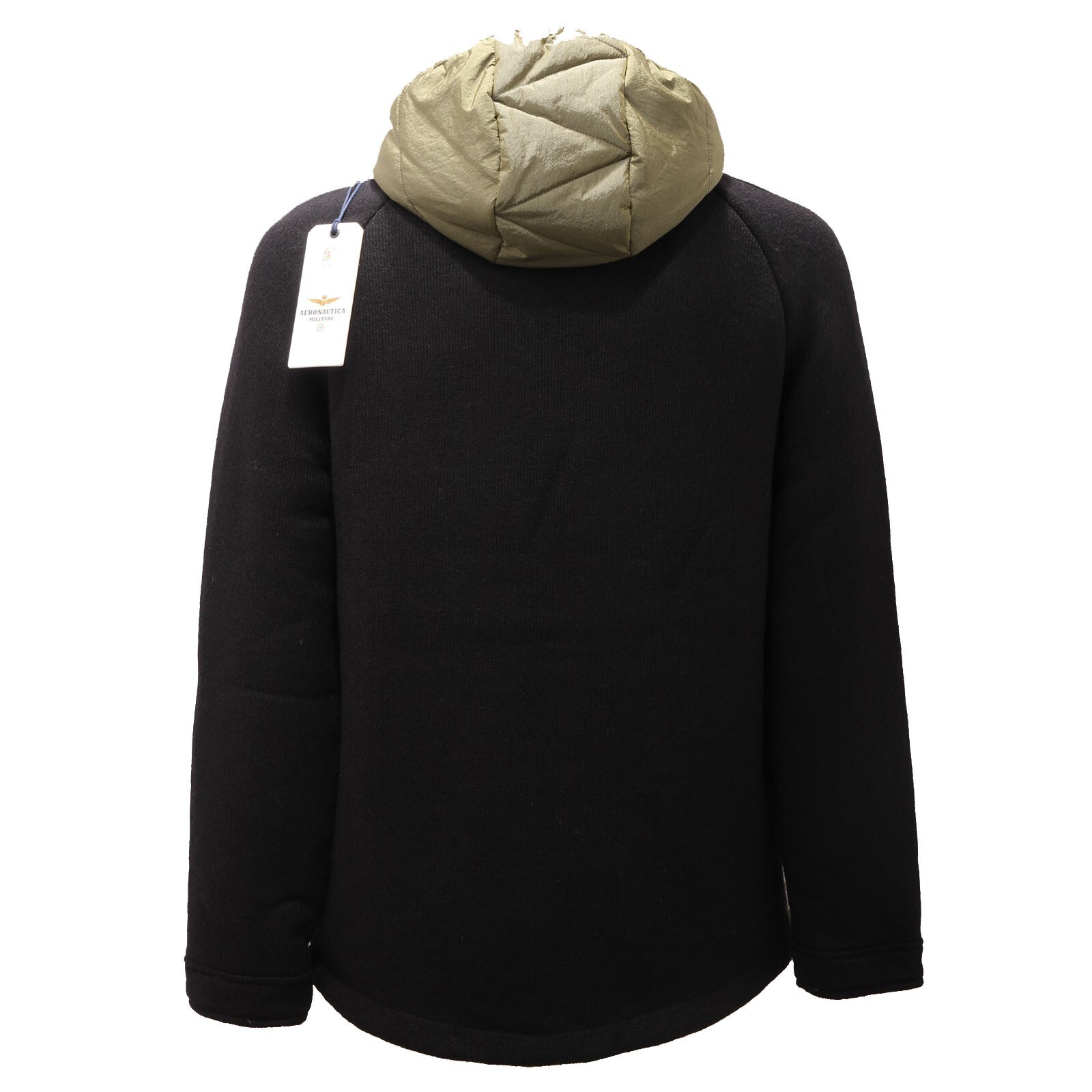 4395AE giubbotto uomo AERONAUTICA MILITARE green wool/poliestere jacket man