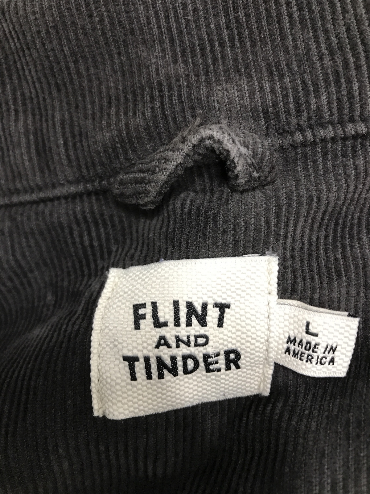 Huckberry Flint And Tinder Black Trucker Jacket Adult Large Made In USA