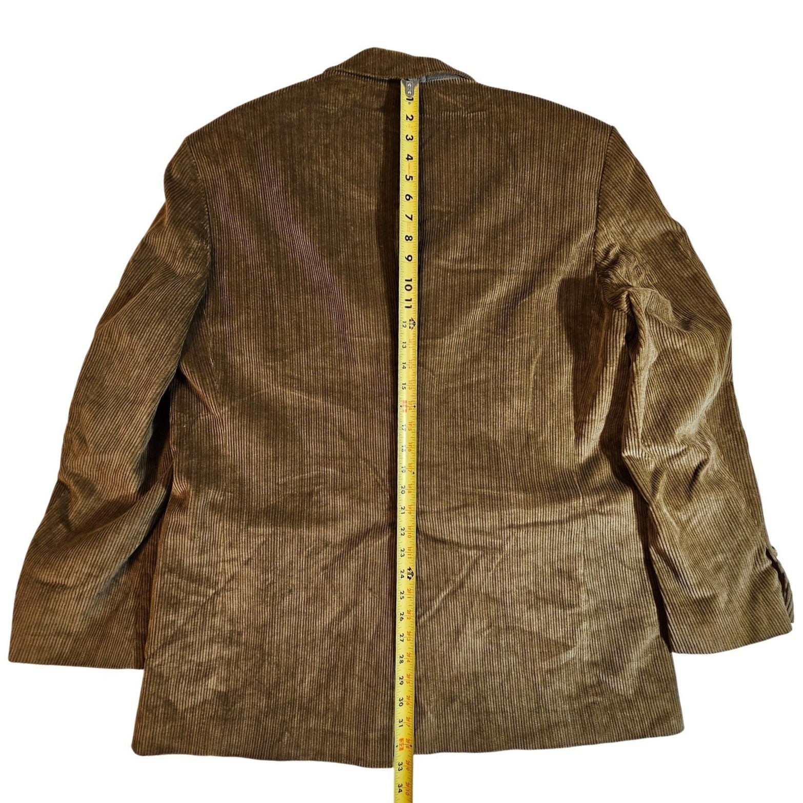 Dockers Brown Corduroy Blazer Jacket Size 44L Two Button Cotton