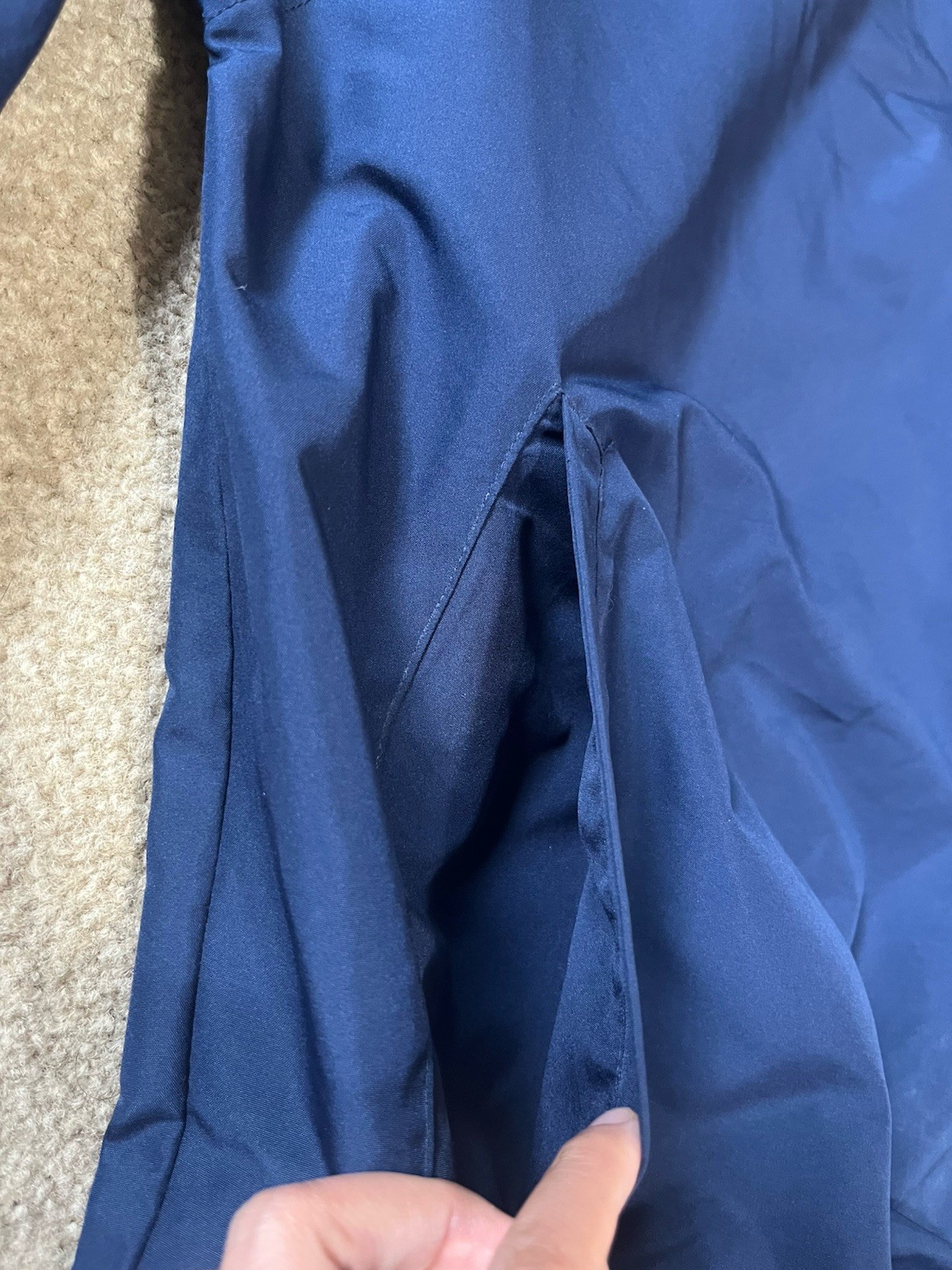 Vintage Nike Team Windbreaker Men S Navy Blue Pullover V Neck