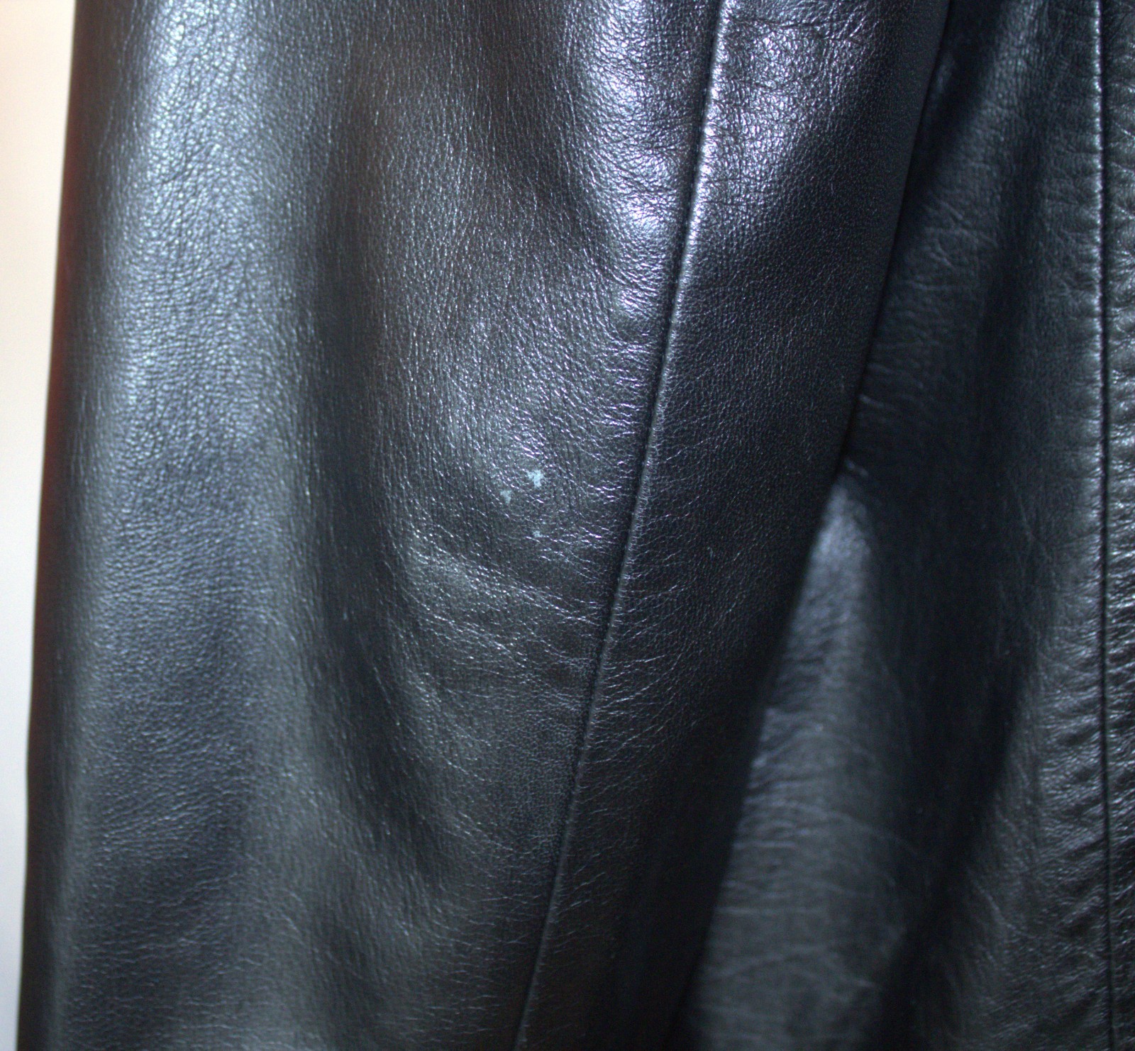 Scully Black Leather Blazer Men’s 46 L Western Yoke Two‑Button Jacket 1990s USA