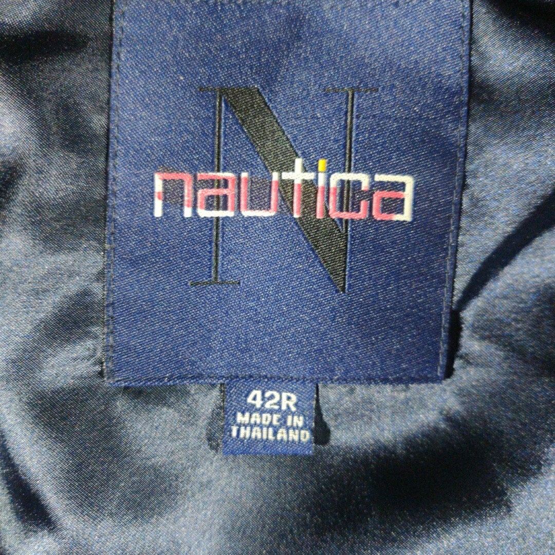 Nautica Trench Coat Mens 42R Tan With Gray Wool Collar Gormcore