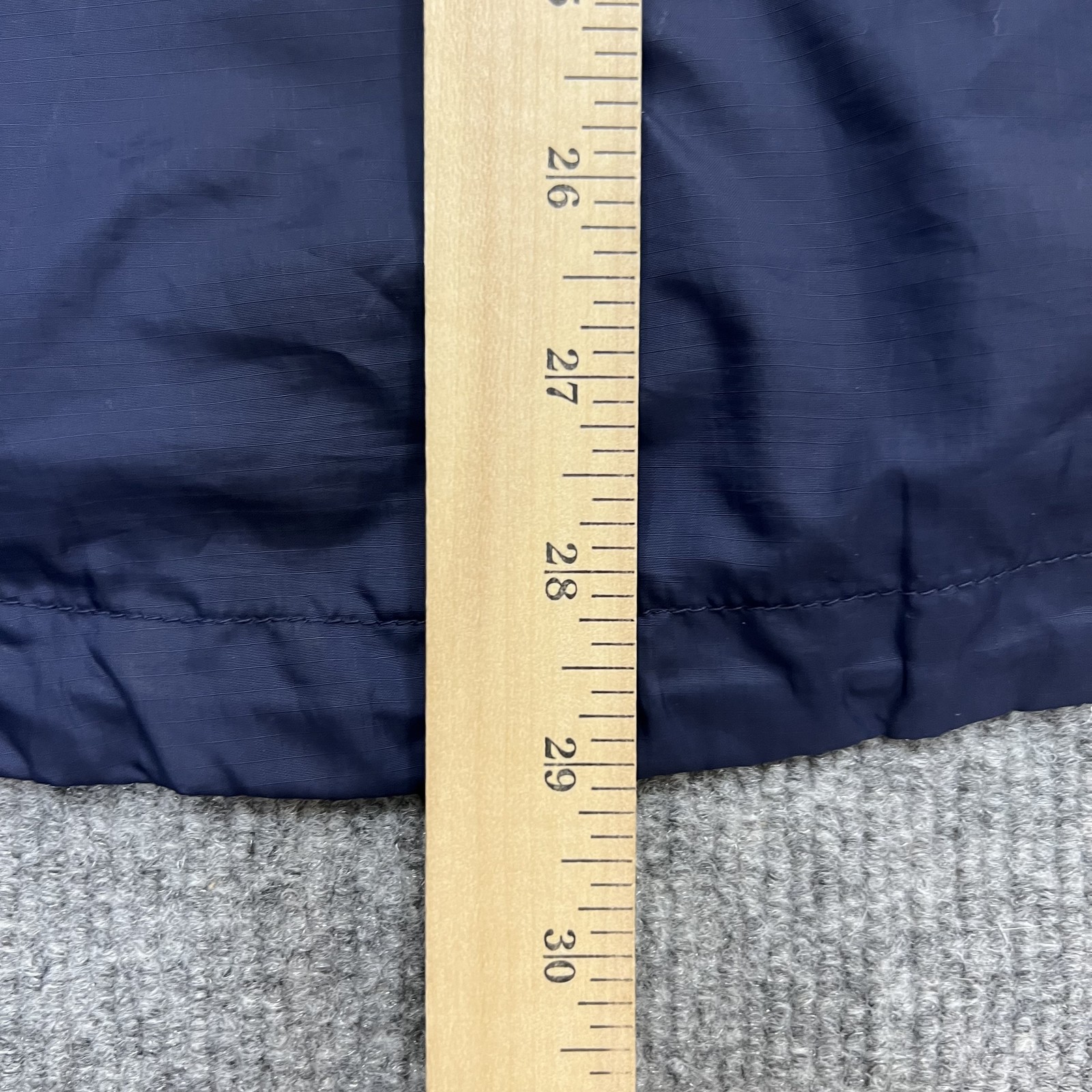 Vintage North Face Jacket Mens Medium Blue Gray Hooded Windbreaker Hong Kong 90s