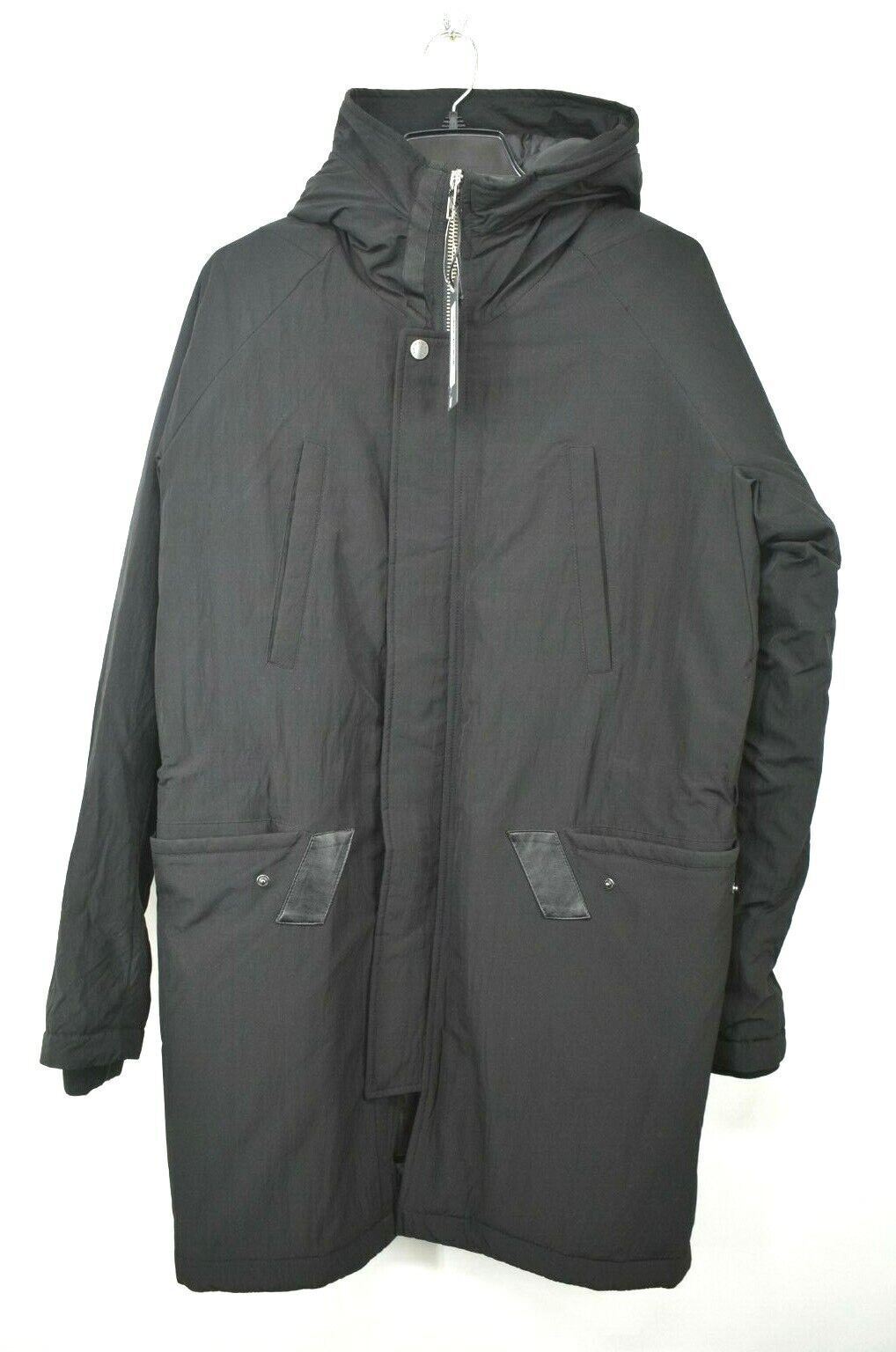 Slate & Stone Mens Hooded Zip Front Jacket Long Sleeve Four Pockets Button Front