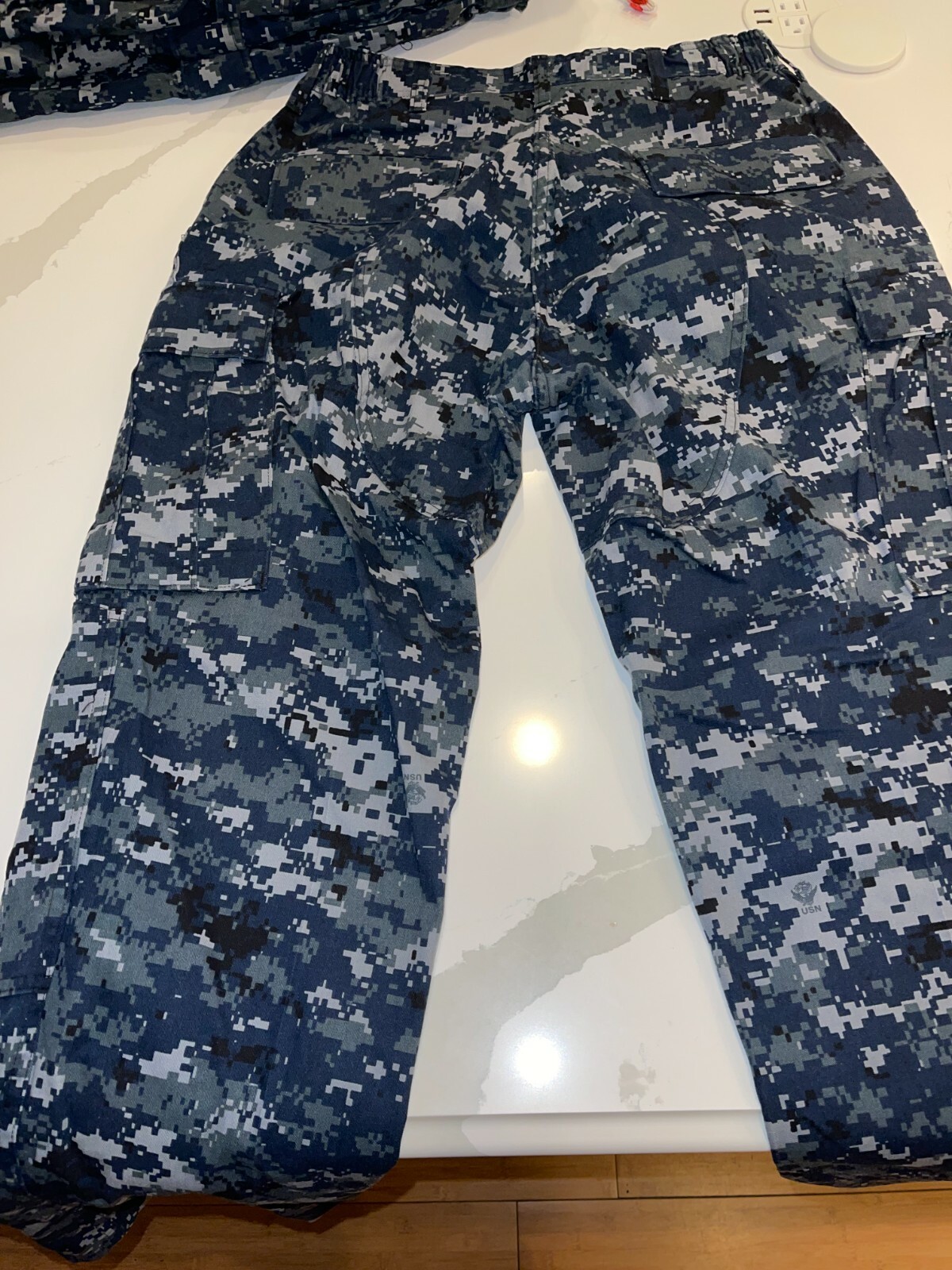US NAVY NWU TYPE 1 BLUE DIGITAL CAMOUFLAGE BLUEBERRY UNIFORM PANTS TROUSERS