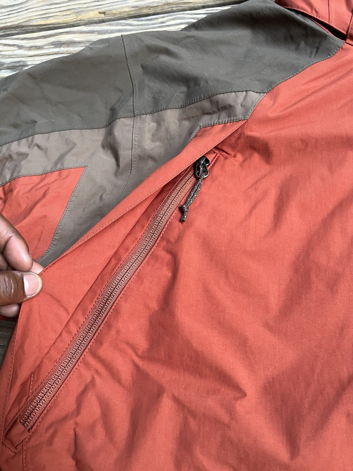 Vintage The North Face Hyvent Full Zip Outdoor Jacket XL Gorpcore Style Orange
