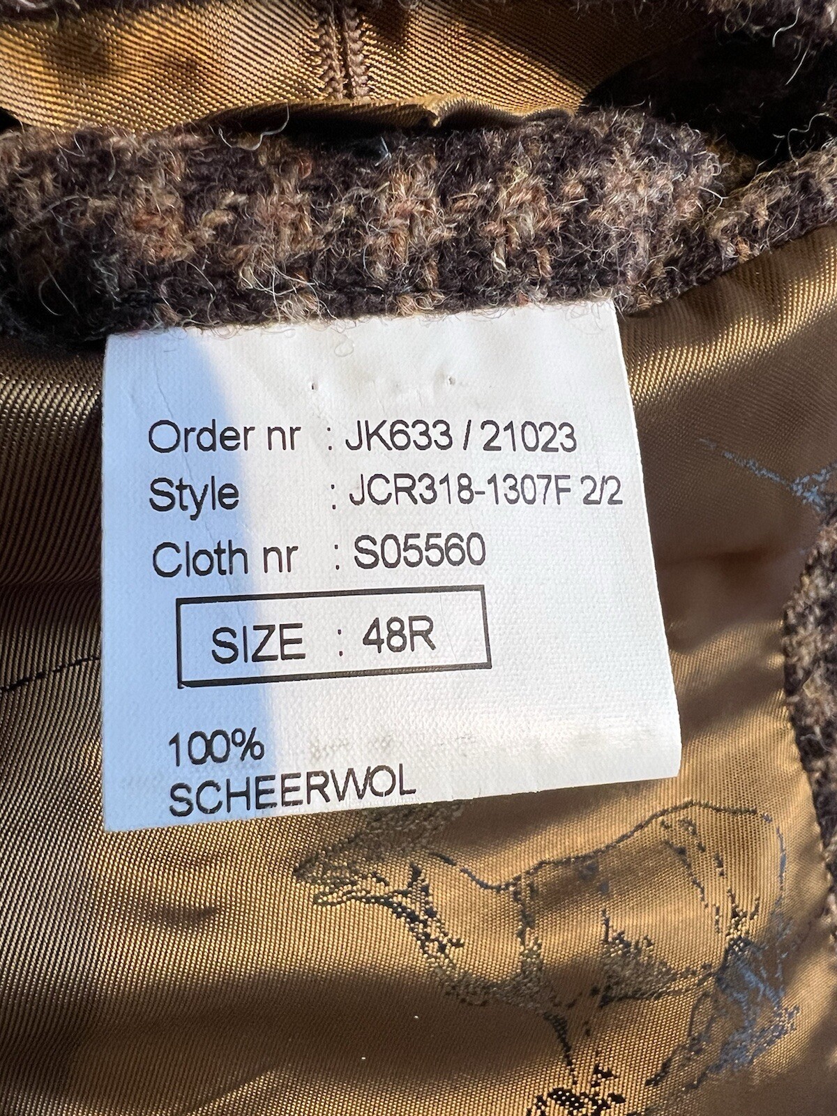 Cordings Tweed Jacket 48R Piccadilly Brown Houndstooth Country Hunt Shoot LNWOT