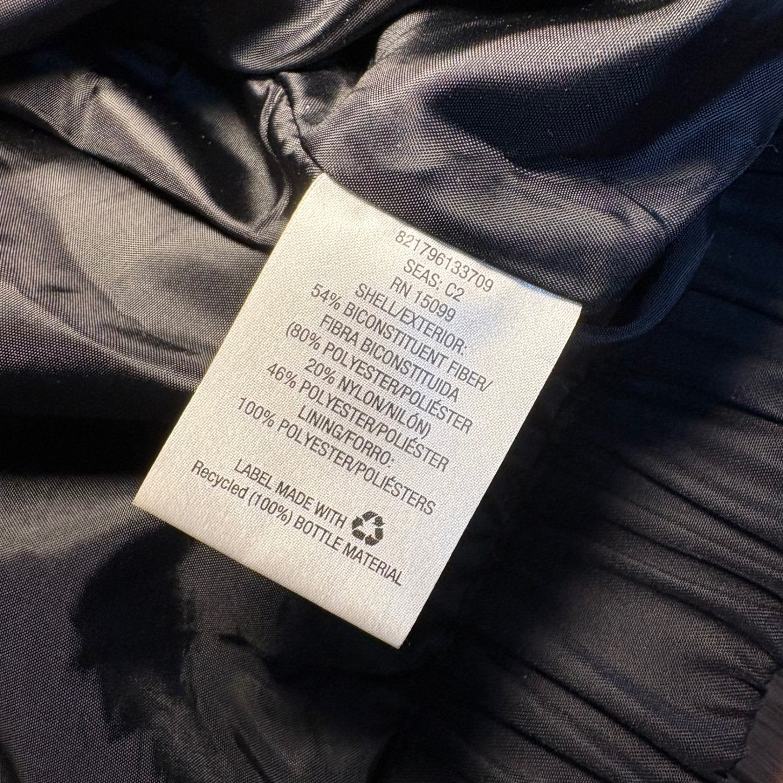 Covington Black Lightweight Full Zip Jacket Windbreaker Mens Large pockets nylon