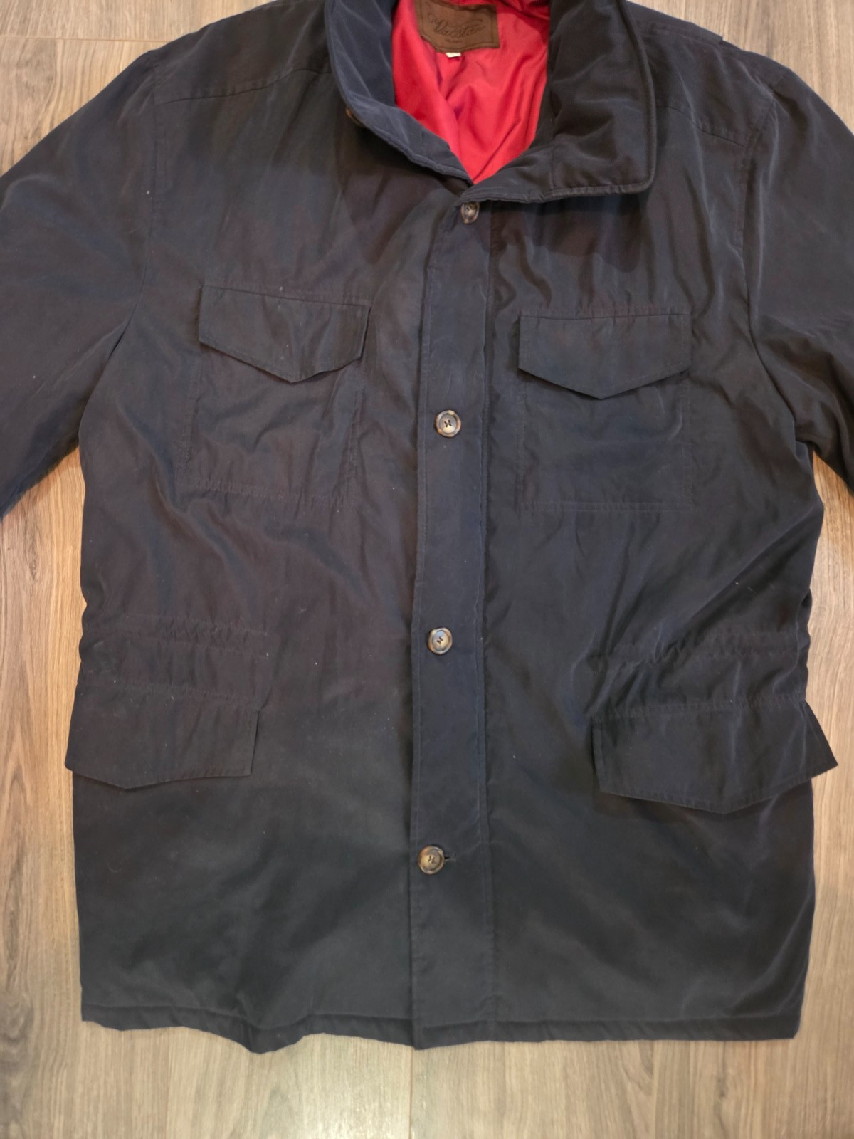 VALSTAR VALSTARINO Black BOMBER Lined JACKET cashmere SOFT coat 54