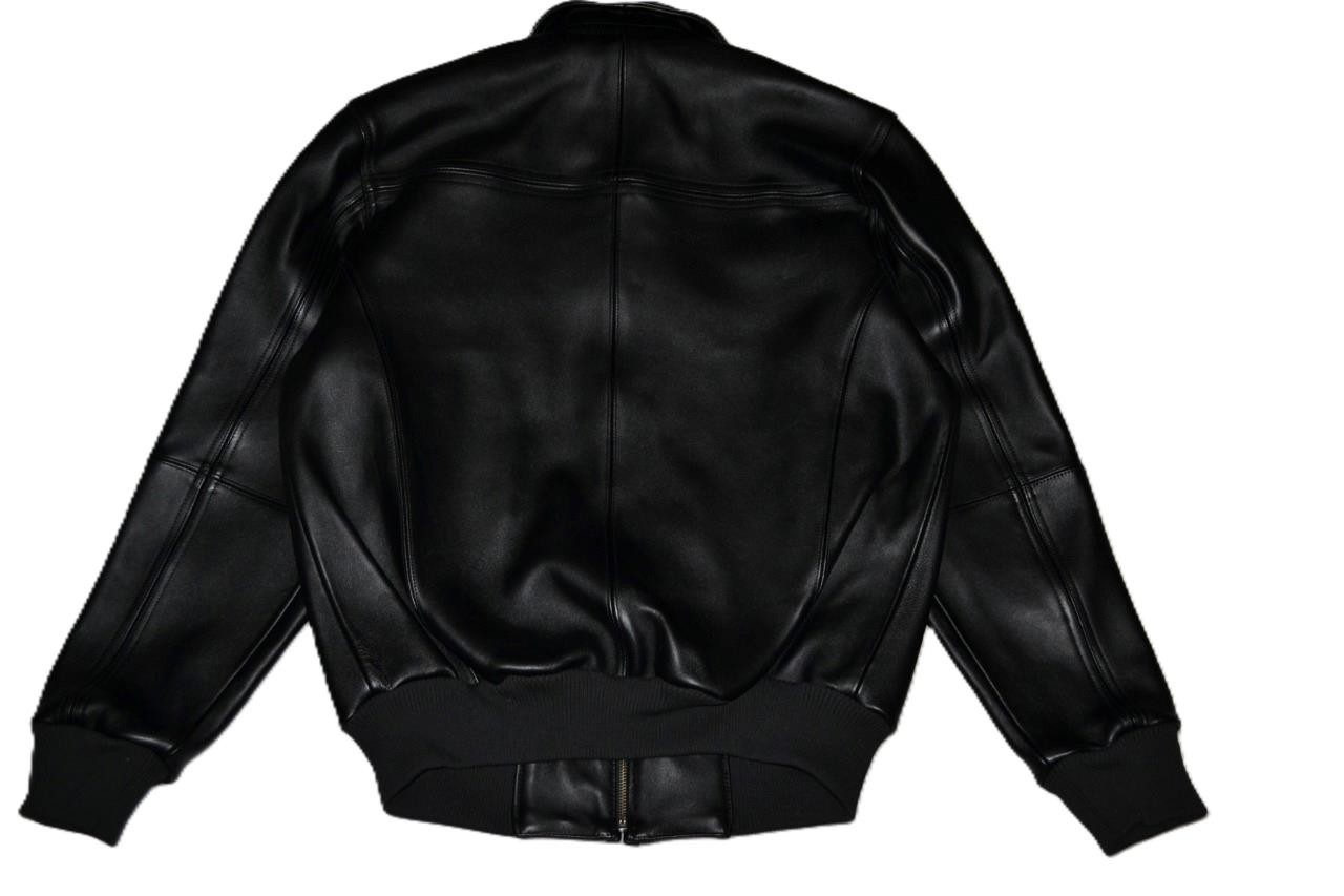 AUTHENTIC MEN’S CORDED PELLE PELLE CLASSIC LEATHER JACKET BLACK All Sizes