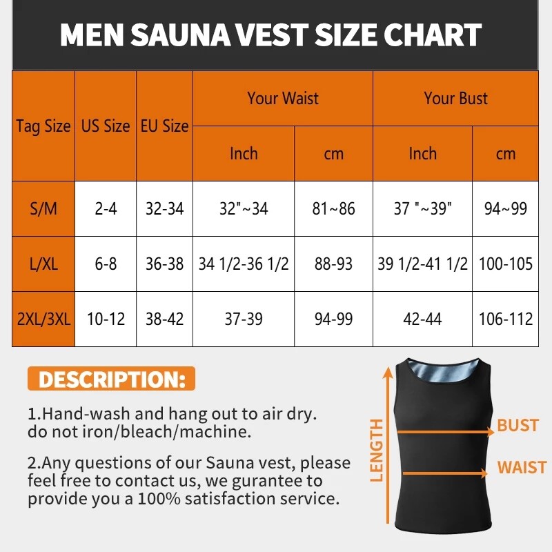 Gynecomastia Compress Tank Tops Men’s Slim Body Shaper Vest Athletic Sauna Suits