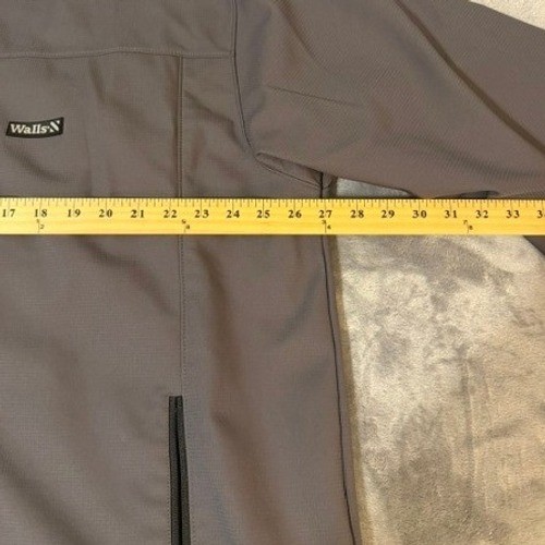 Walls Construction Jacket Full Zip Fleece Lined YJ918GA9 Grey Softshell Mens 2XL